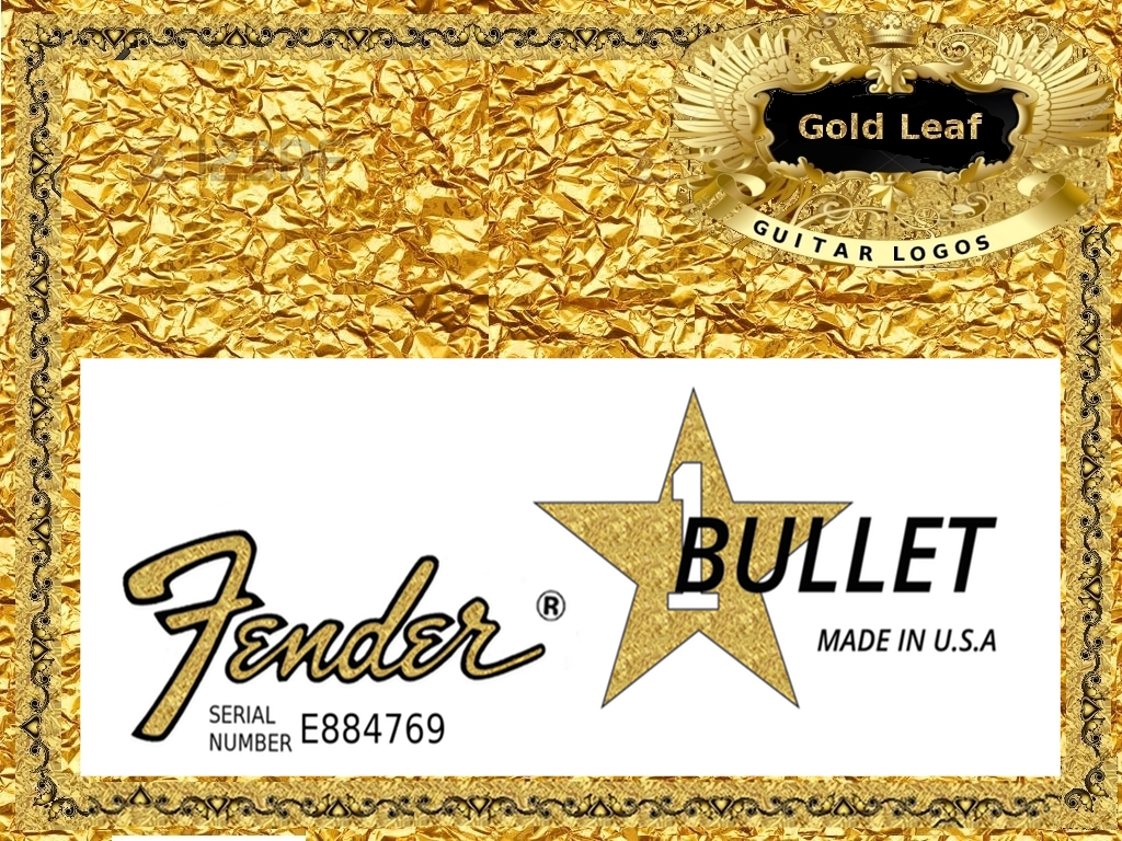 Fender Bullet Guitar Decal Waterslide #59g