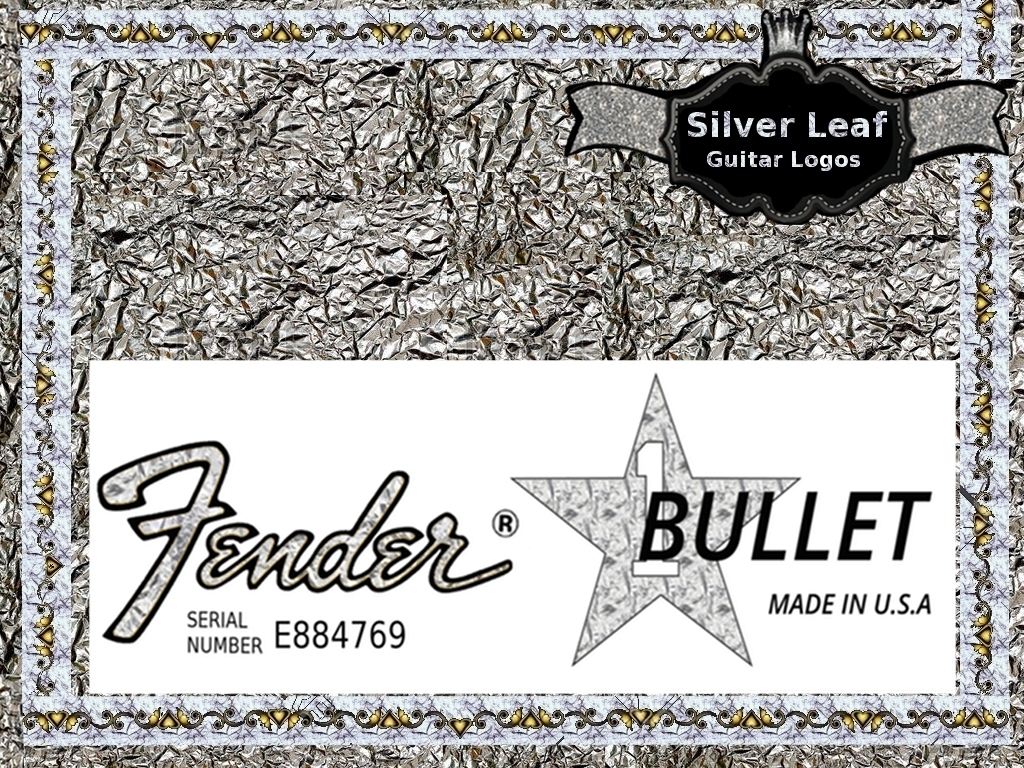 Fender Bullet Guitar Decal Waterslide #59s