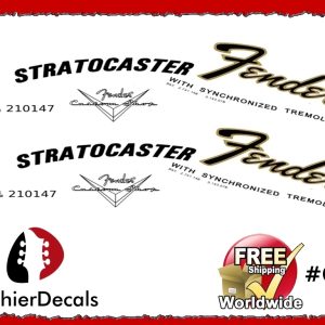 Fender Stratocaster Left hand Guitar Decal #61