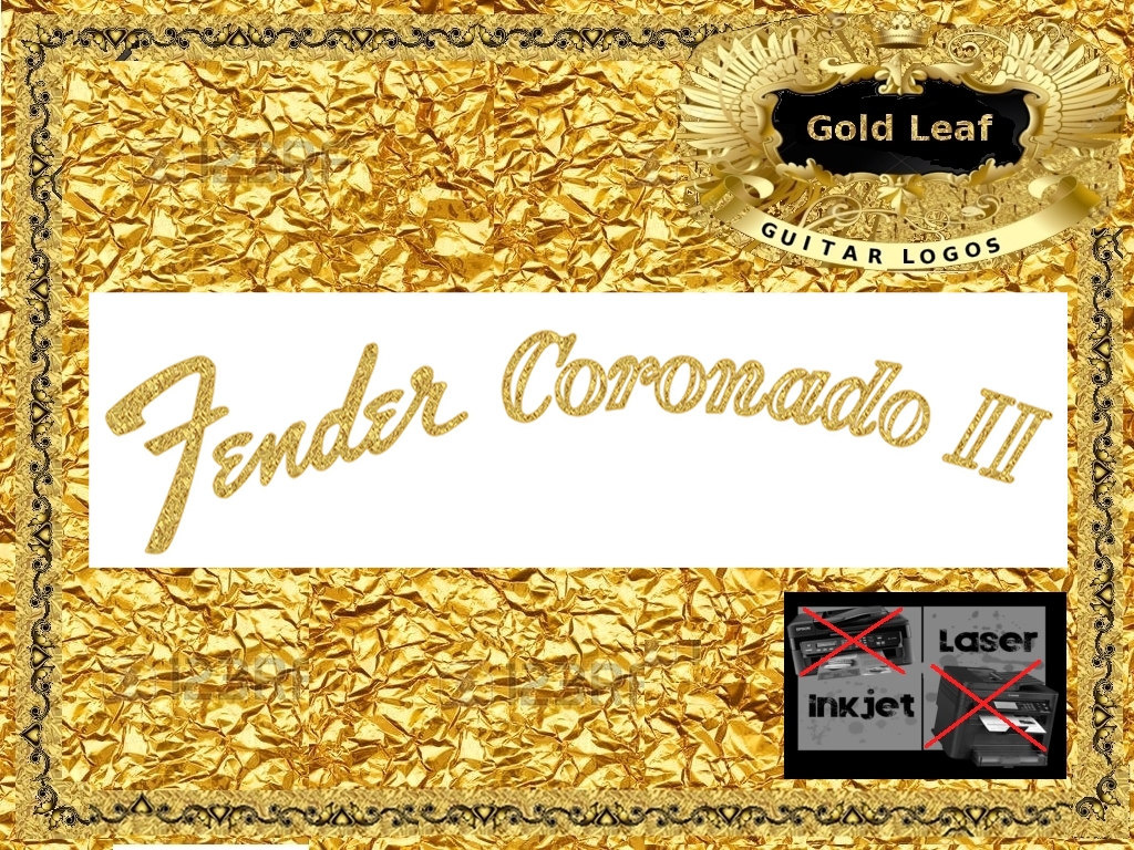 Fender Coronado Guitar Decal #63g