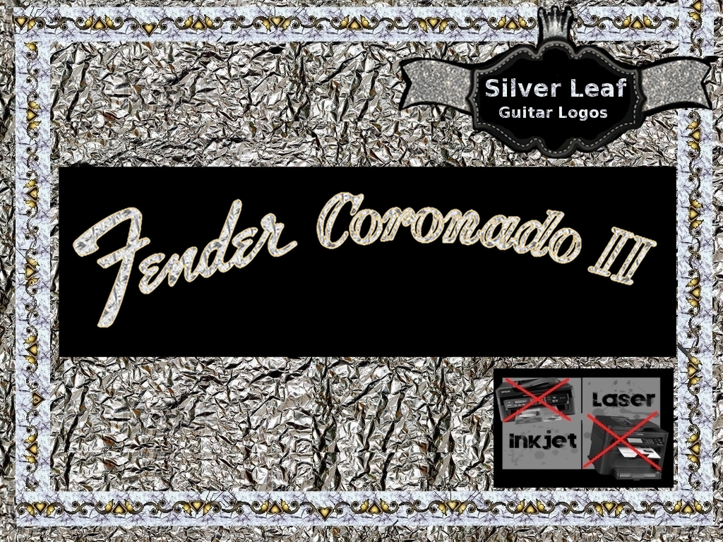 Fender Coronado Guitar Decal #63s