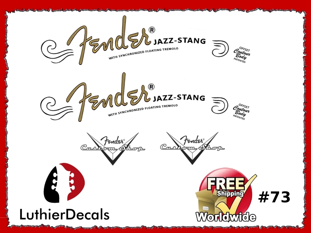 Fender Jazz Stang Guitar Decal #73