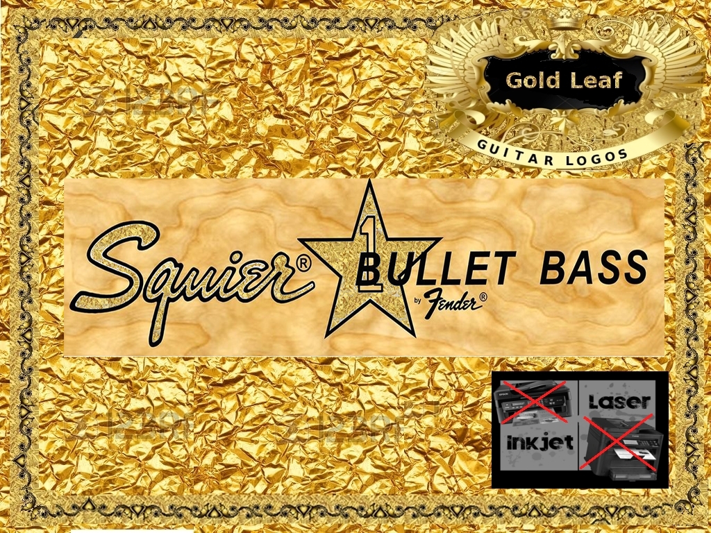 Squier Bullet Bass Guitar Decal 73g