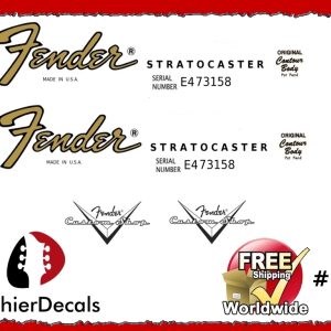 Fender Stratocaster Guitar Decal #75