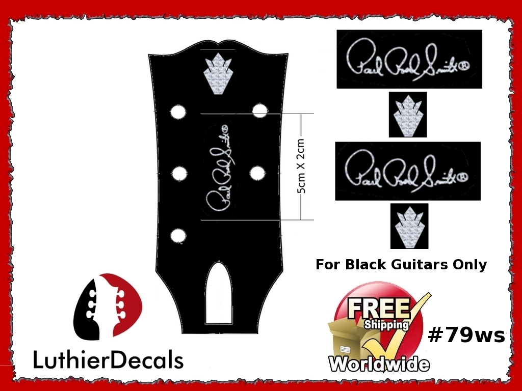 Paul Smith Reed Guitar Decal 79ws