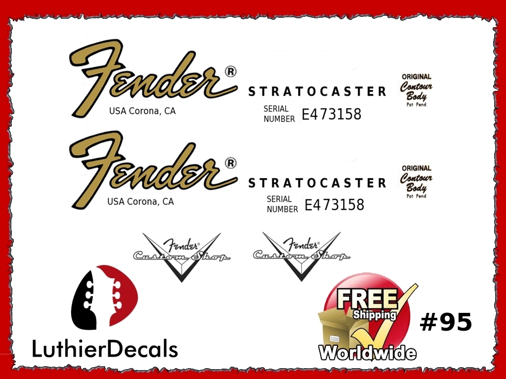 Fender Decal Stratocaster Guitar #95