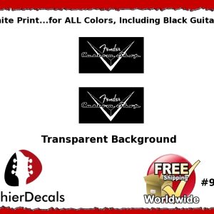 Fender Guitar Custom shop White Decal #97w