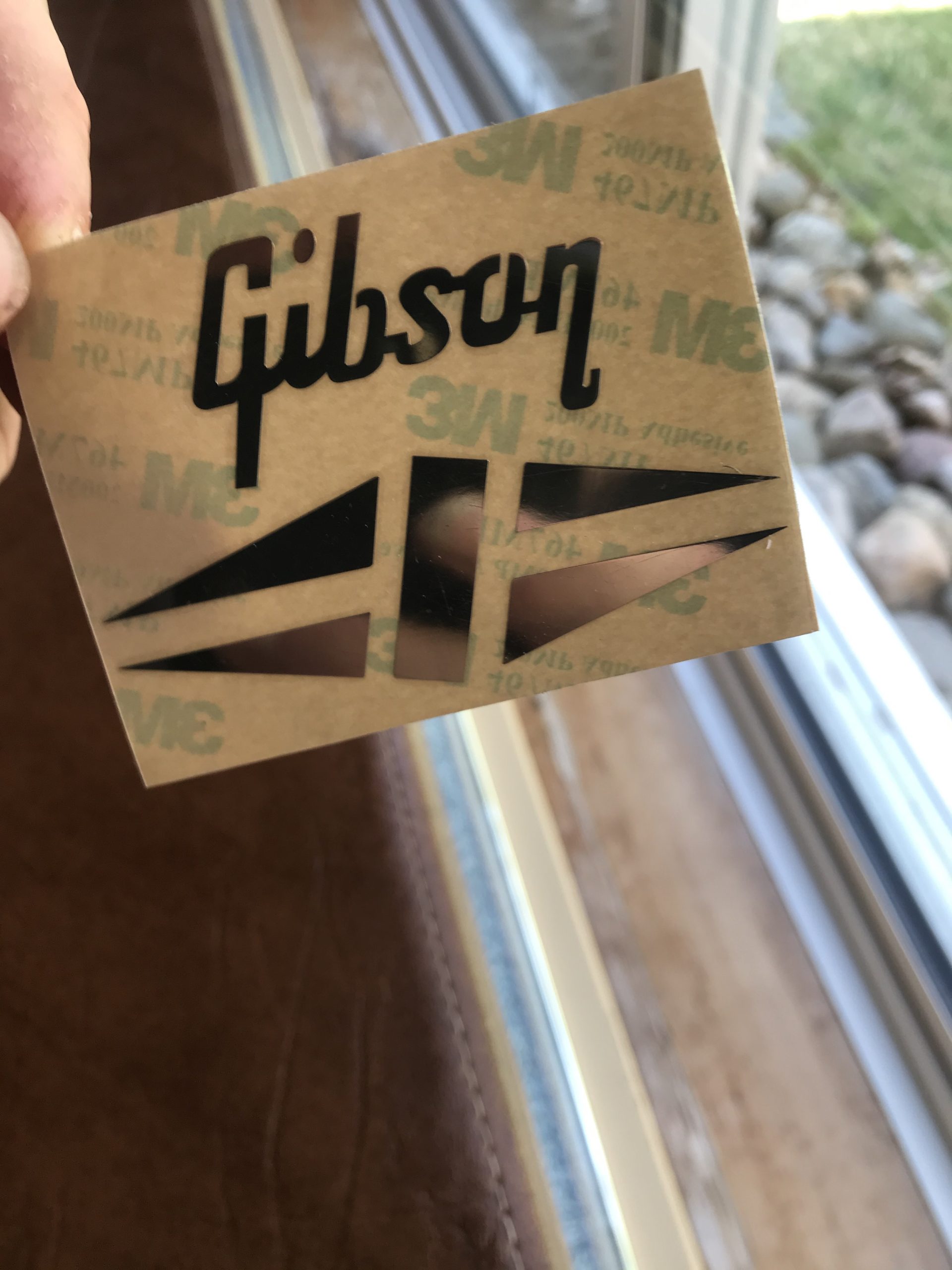 Gibson Guitar Decal 3d Metal M2