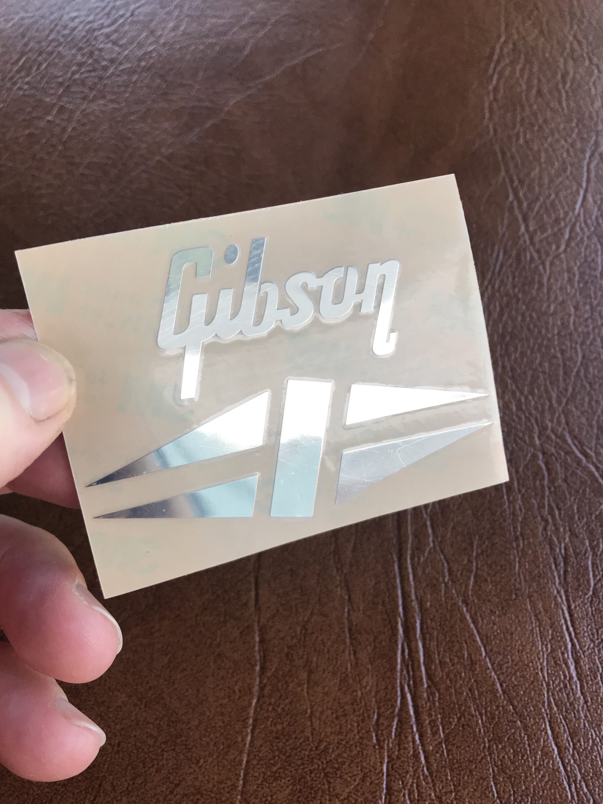 Gibson Guitar Decal 3d Metal M2