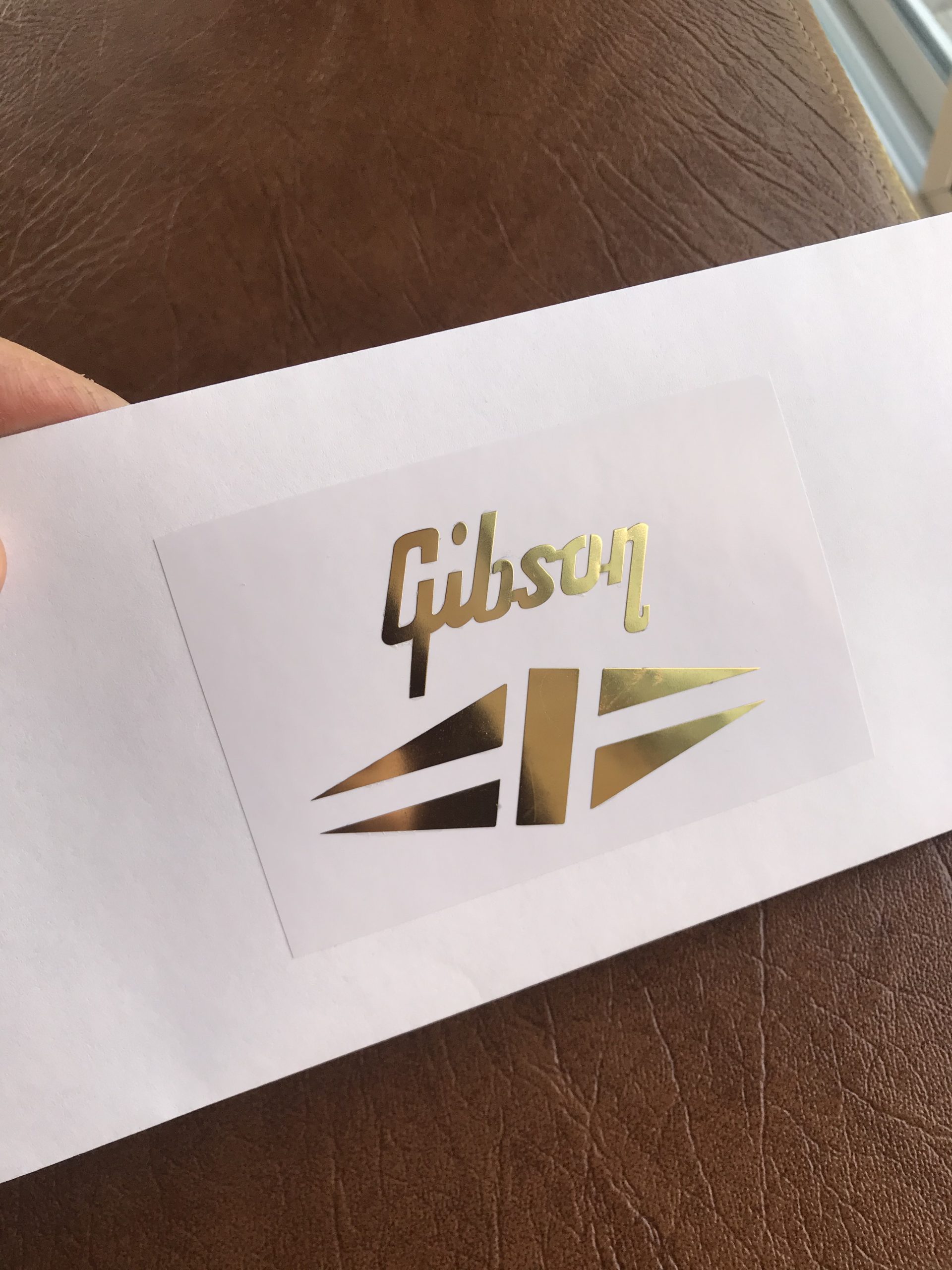 Gibson Guitar Decal 3d Metal M5