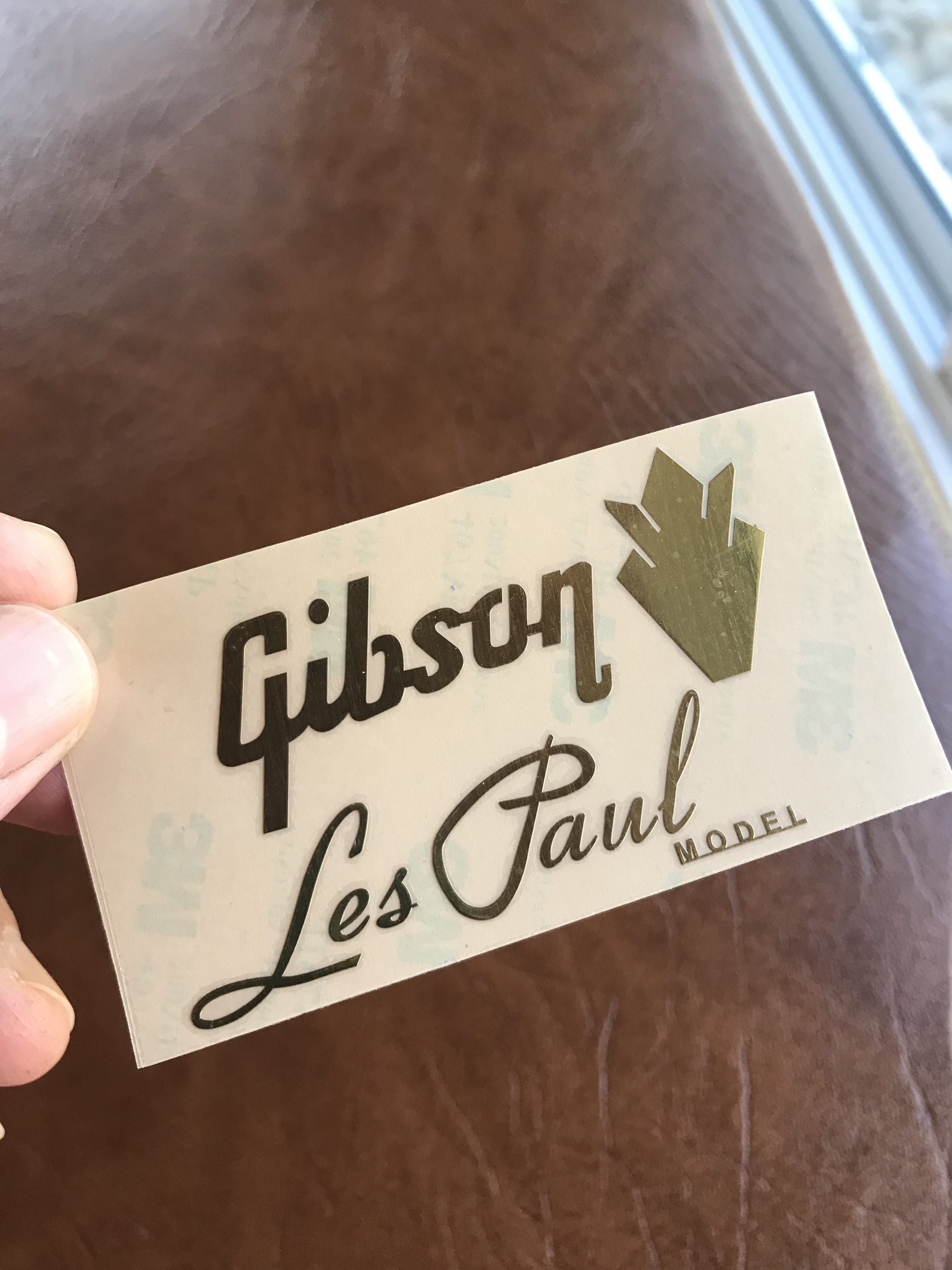 Gibson Guitar Decal 3d Metal M4