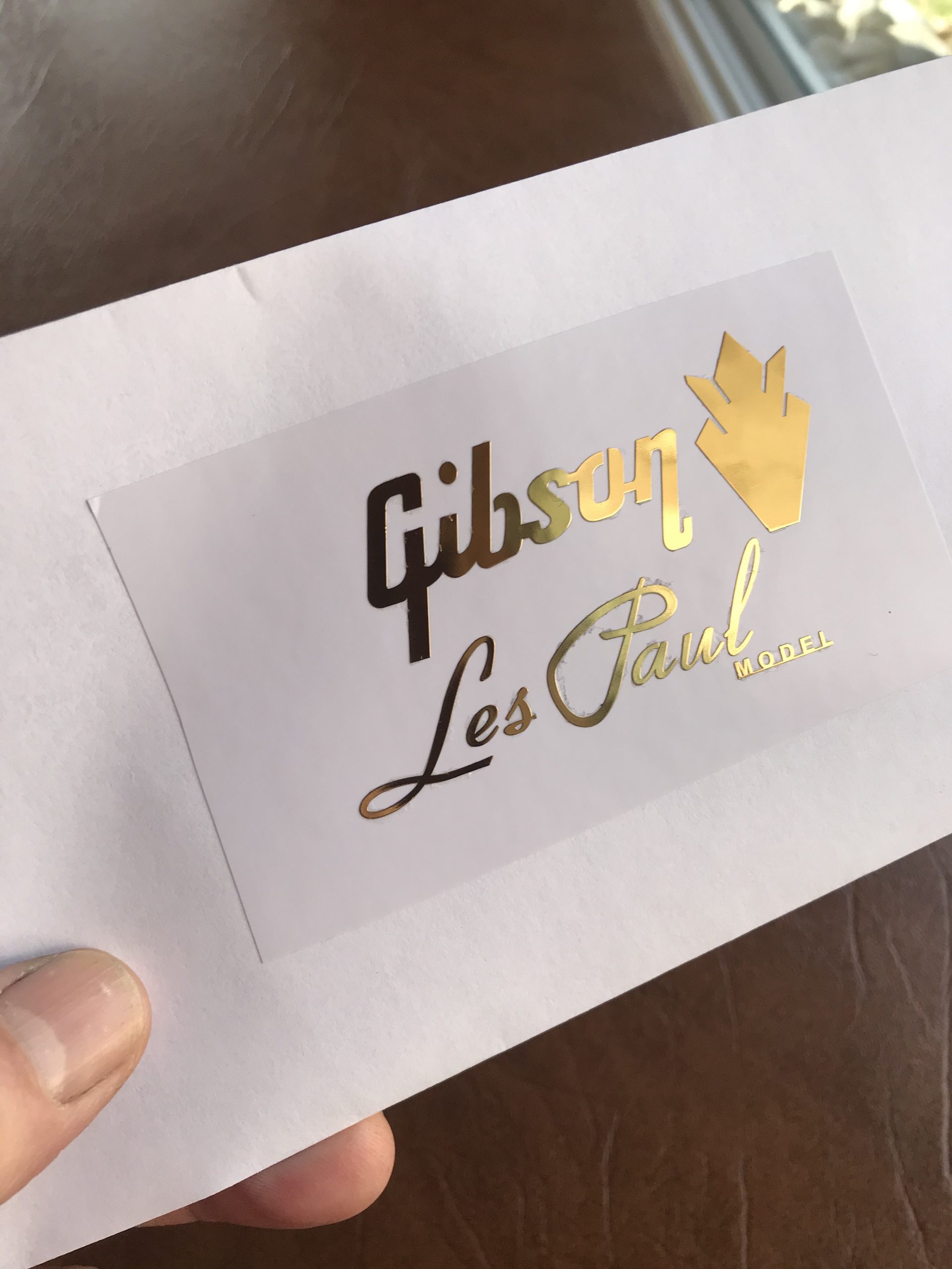 Gibson Guitar Decal 3d Metal M4
