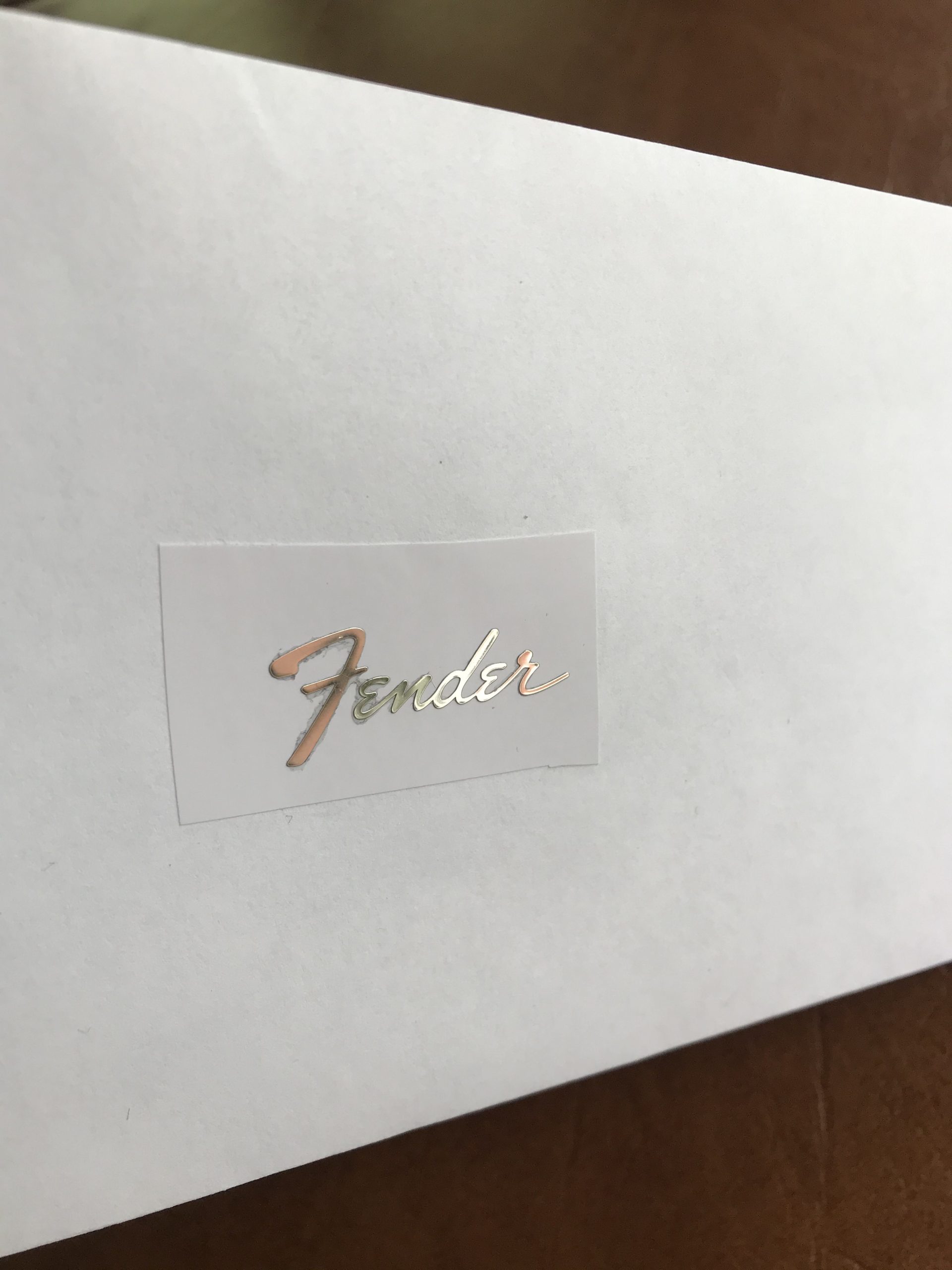 Fender Stratocaster Guitar Decal 3D Metal M6