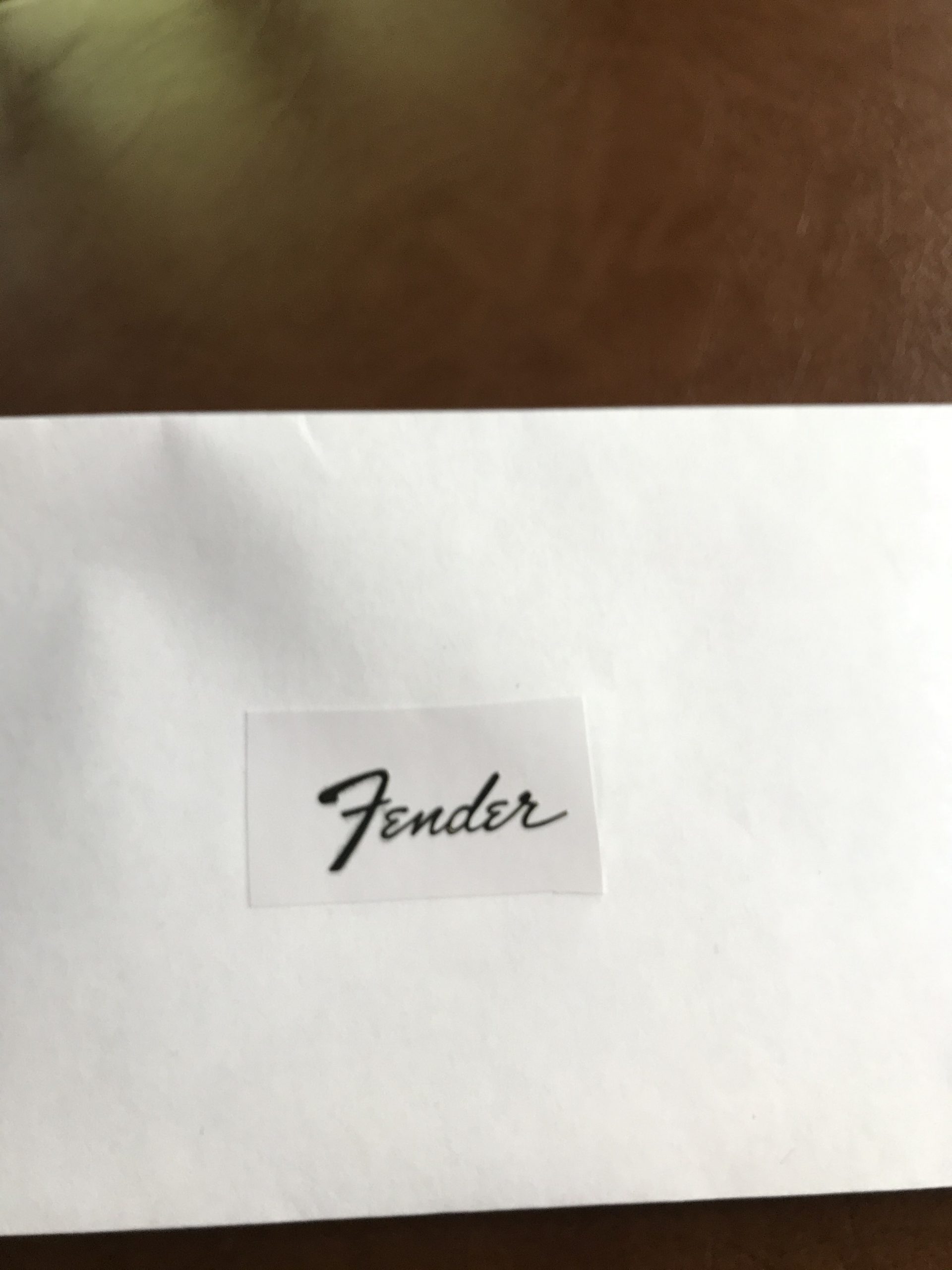 Fender Stratocaster Guitar Decal 3D Metal M6