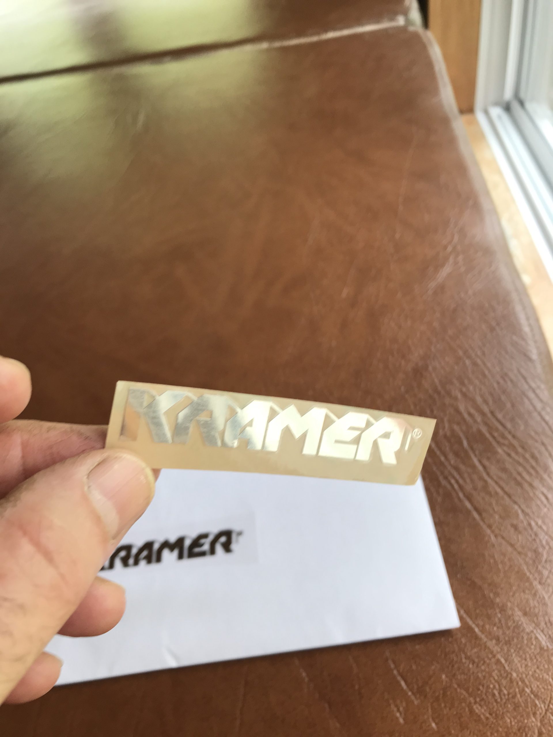 Kramer Guitar Metal Decal M9
