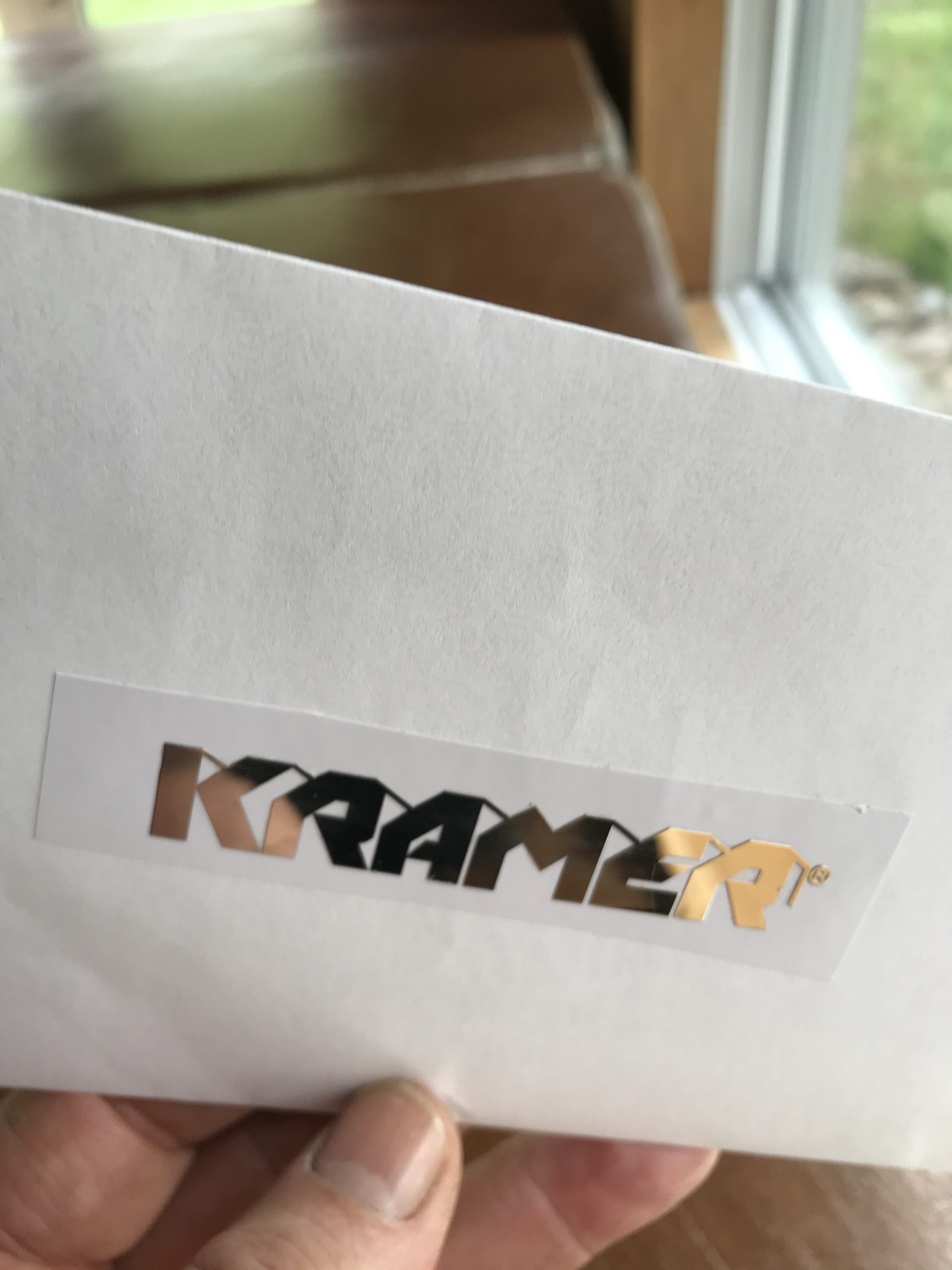 Kramer Guitar Metal Decal M9