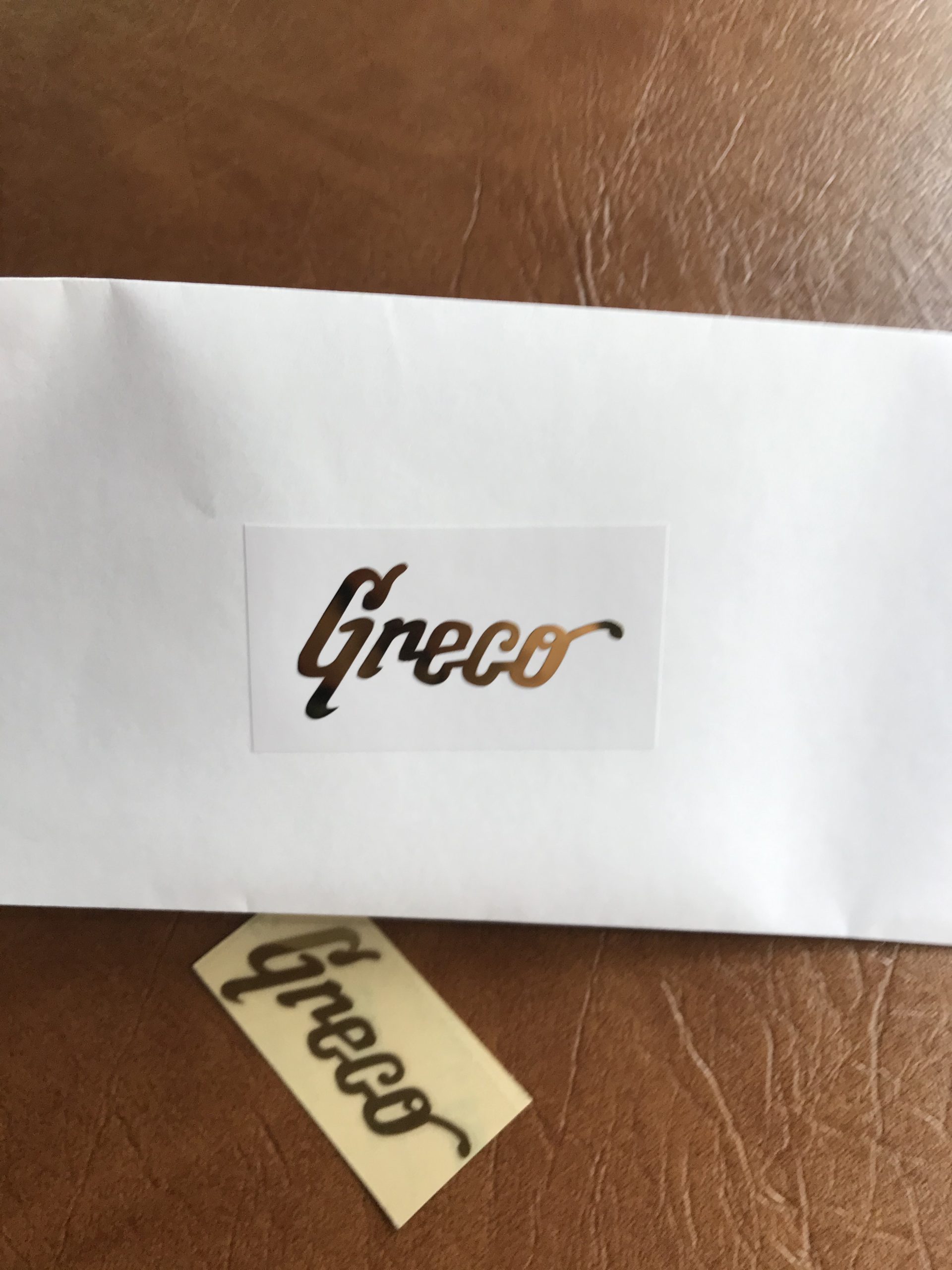 Greco Guitar Decal 3D laser Cut Metal M12b