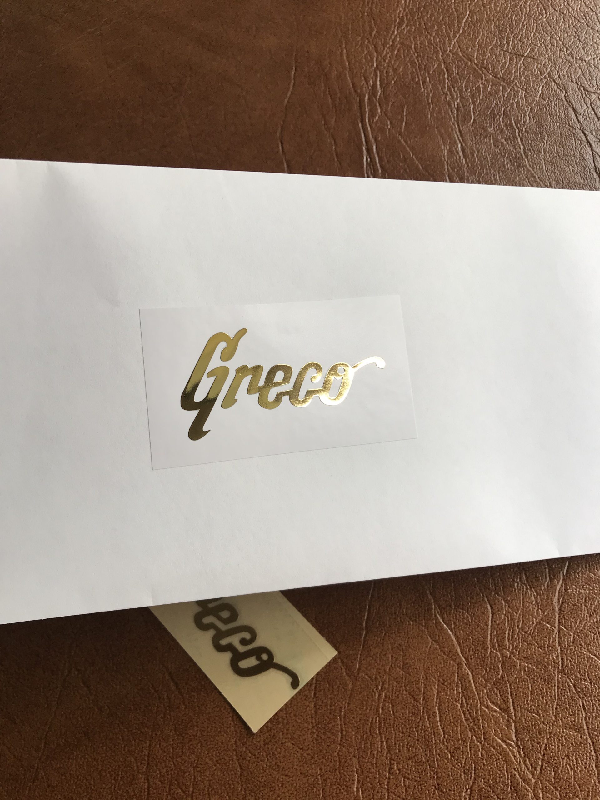 Greco Guitar Decal 3D laser Cut Metal M12b