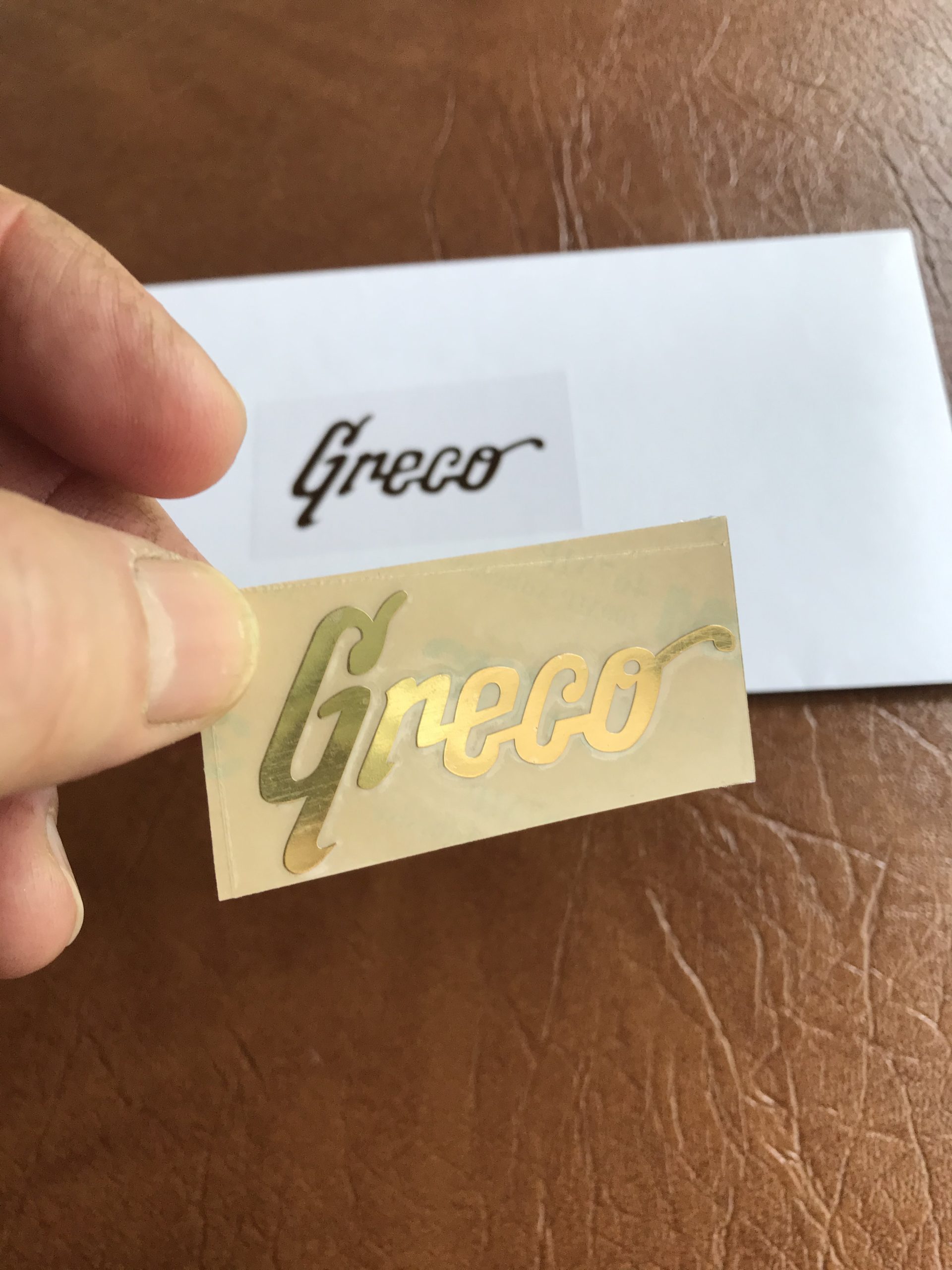 Greco Guitar Decal 3D laser Cut Metal M12