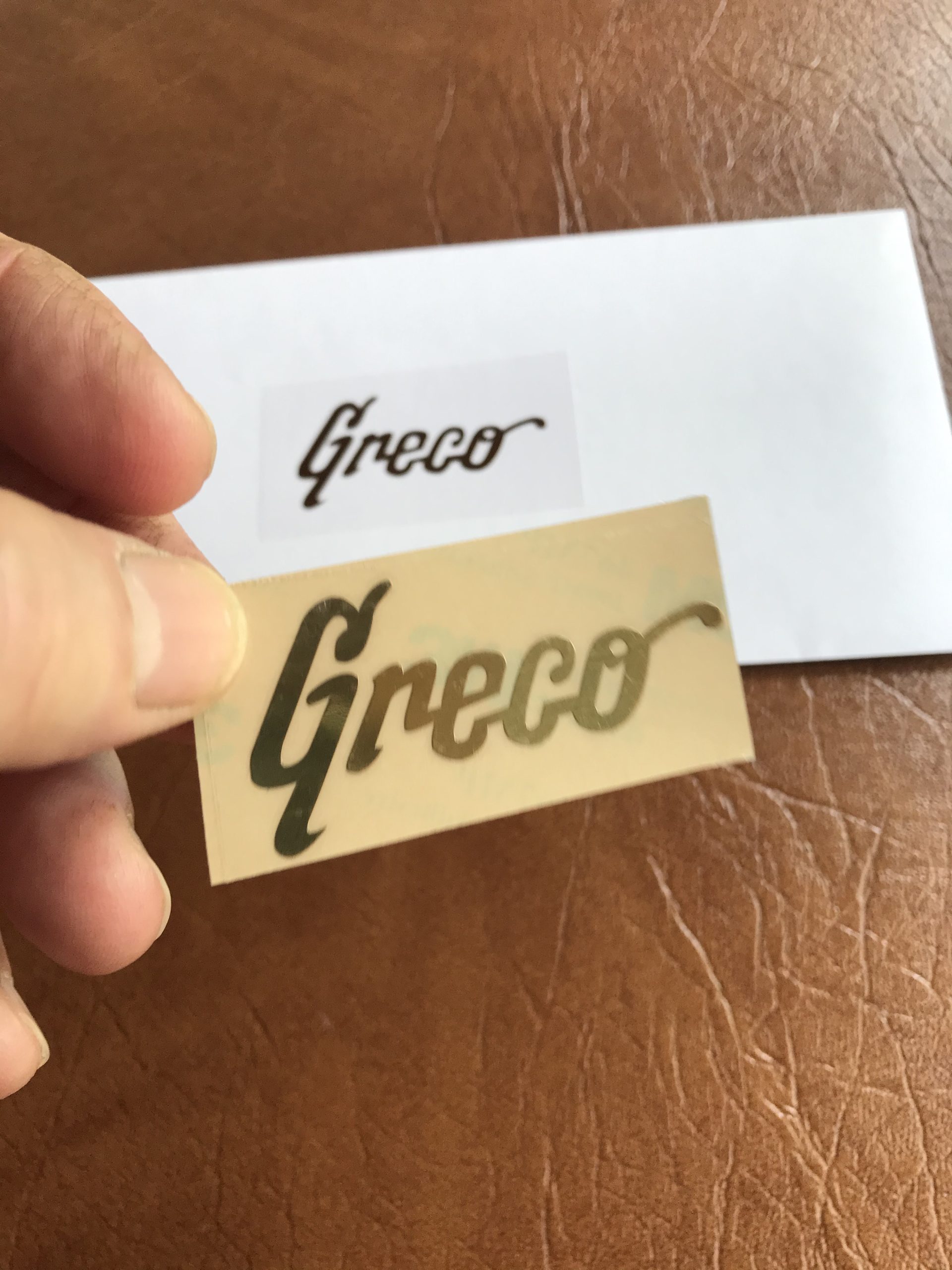 Greco Guitar Decal 3D laser Cut Metal M12