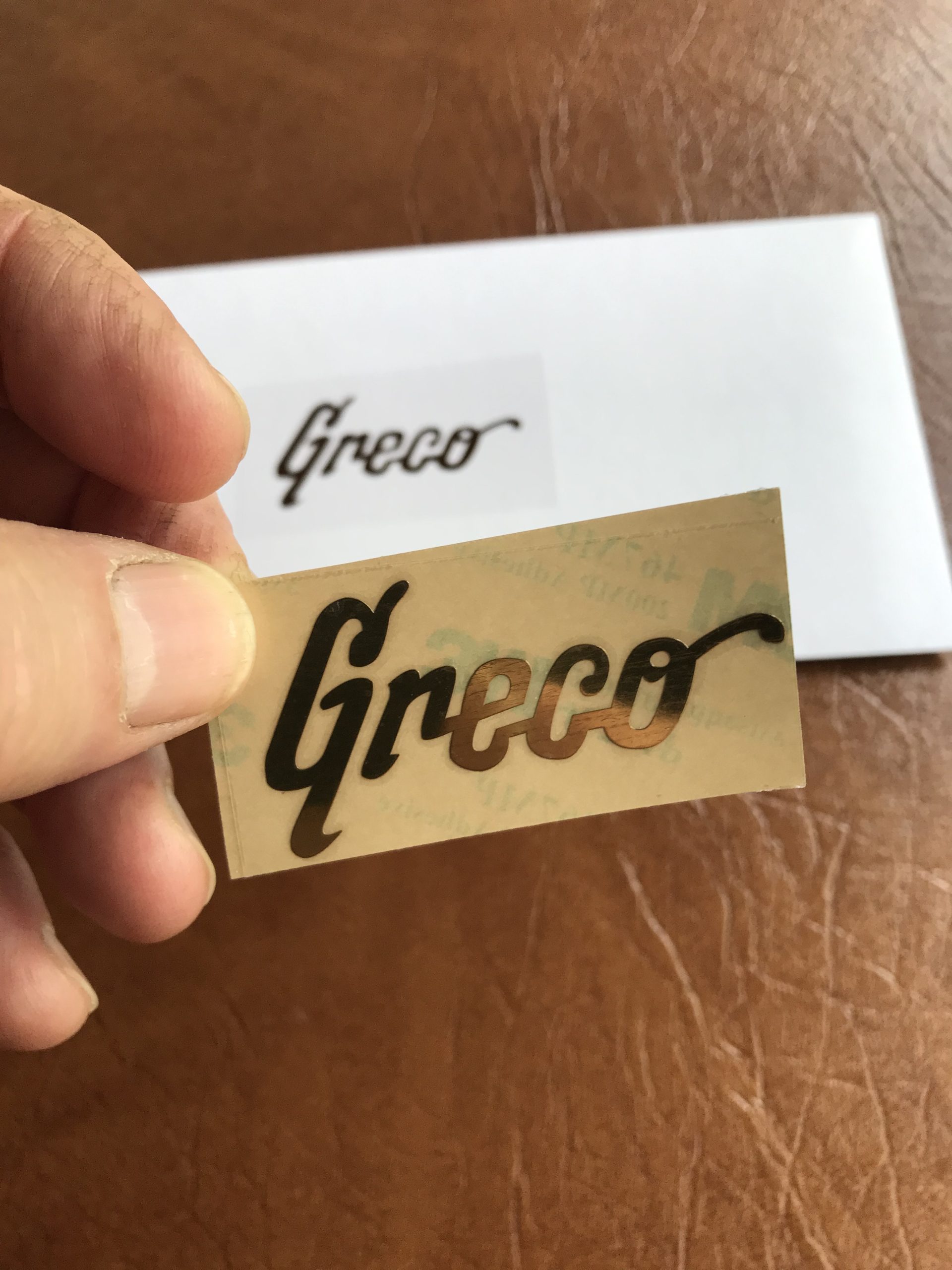 Greco Guitar Decal 3D laser Cut Metal M12