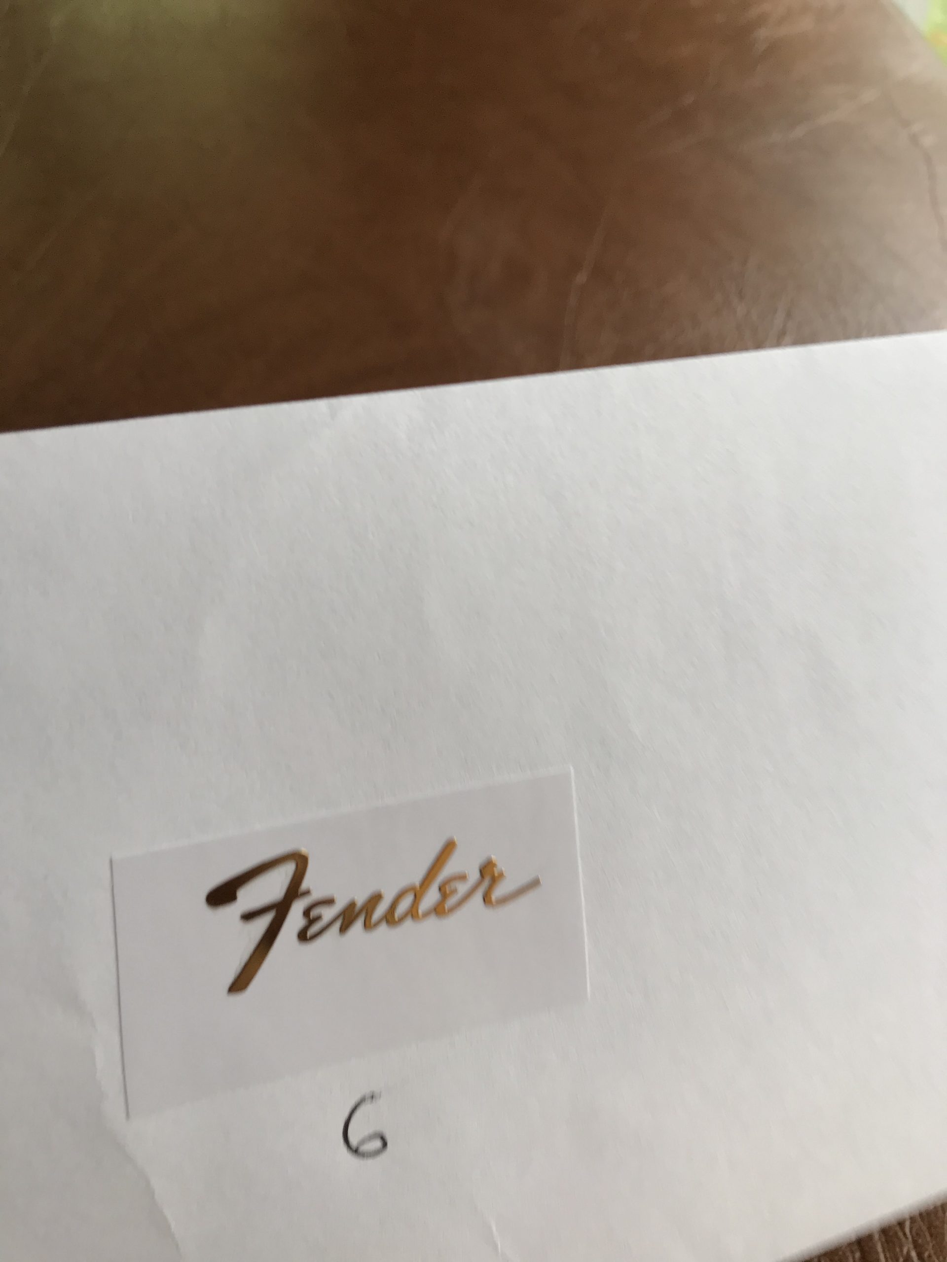Fender Stratocaster Guitar Decal 3D Metal M21