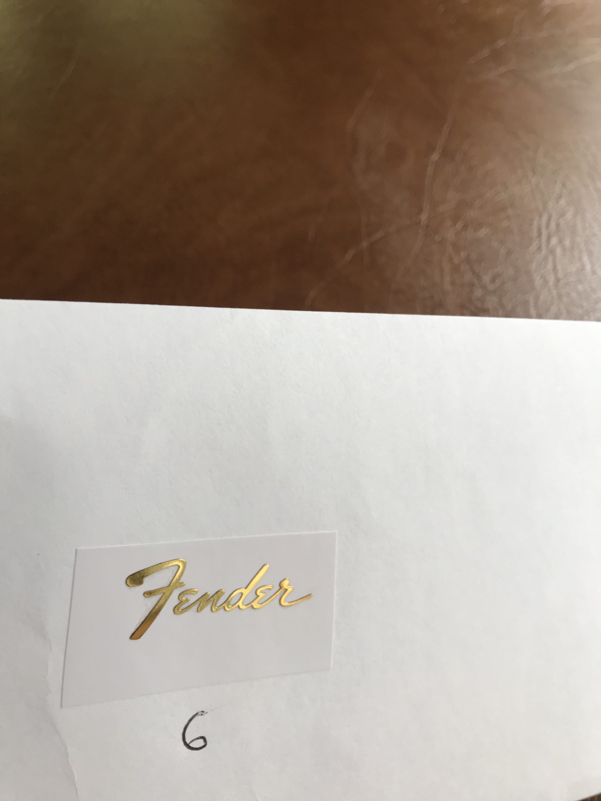 Fender Stratocaster Guitar Decal 3D Metal M21