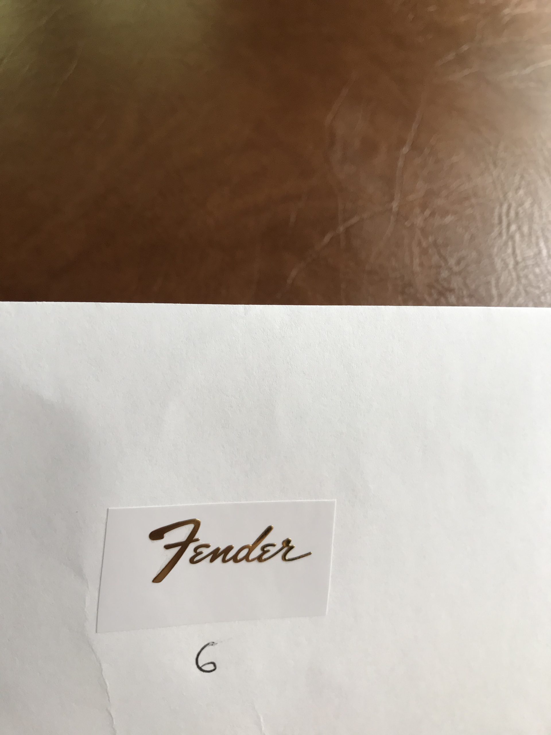 Fender Stratocaster Guitar Decal 3D Metal M21