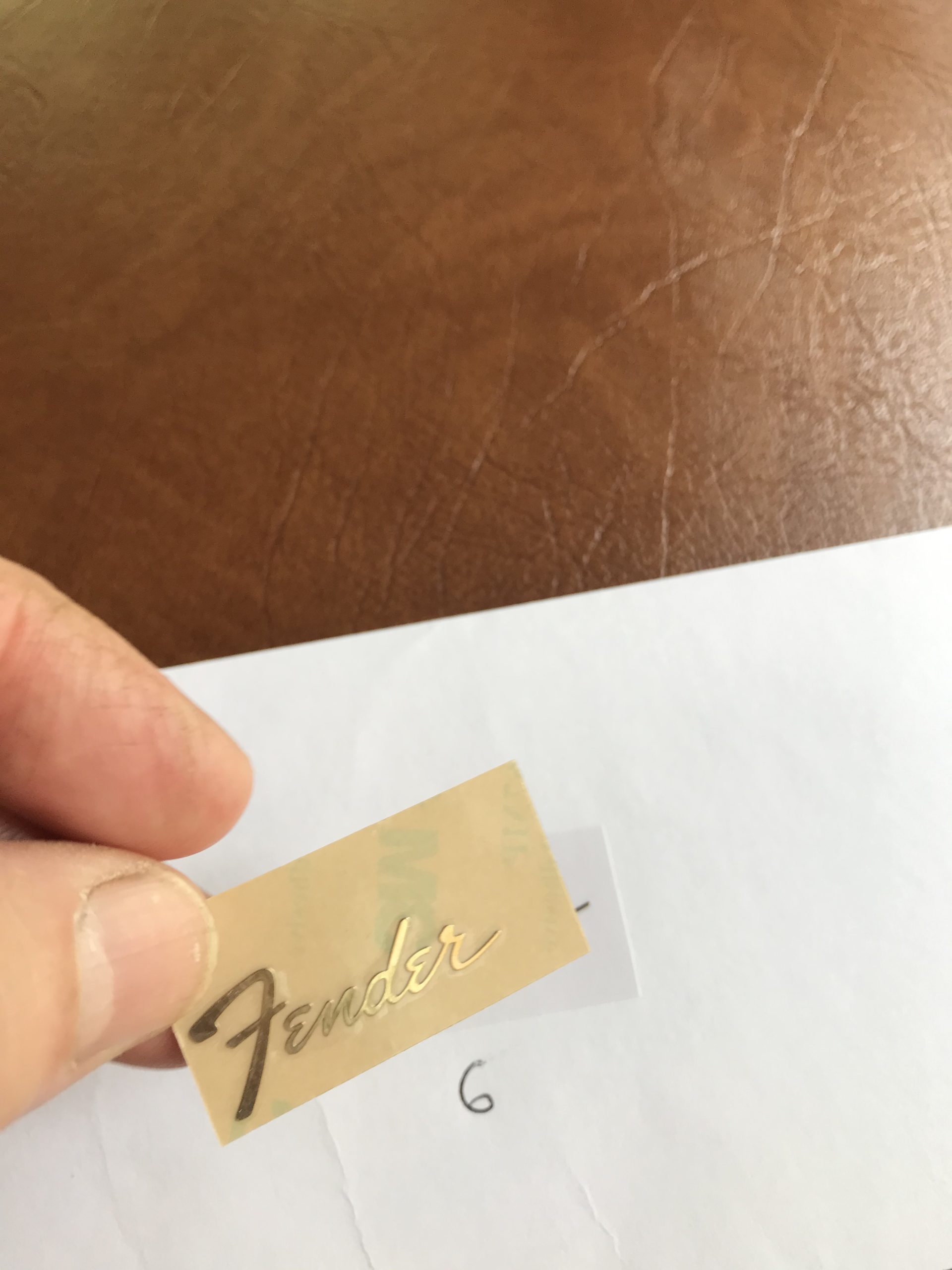 Fender Stratocaster Guitar Decal 3D Metal M21