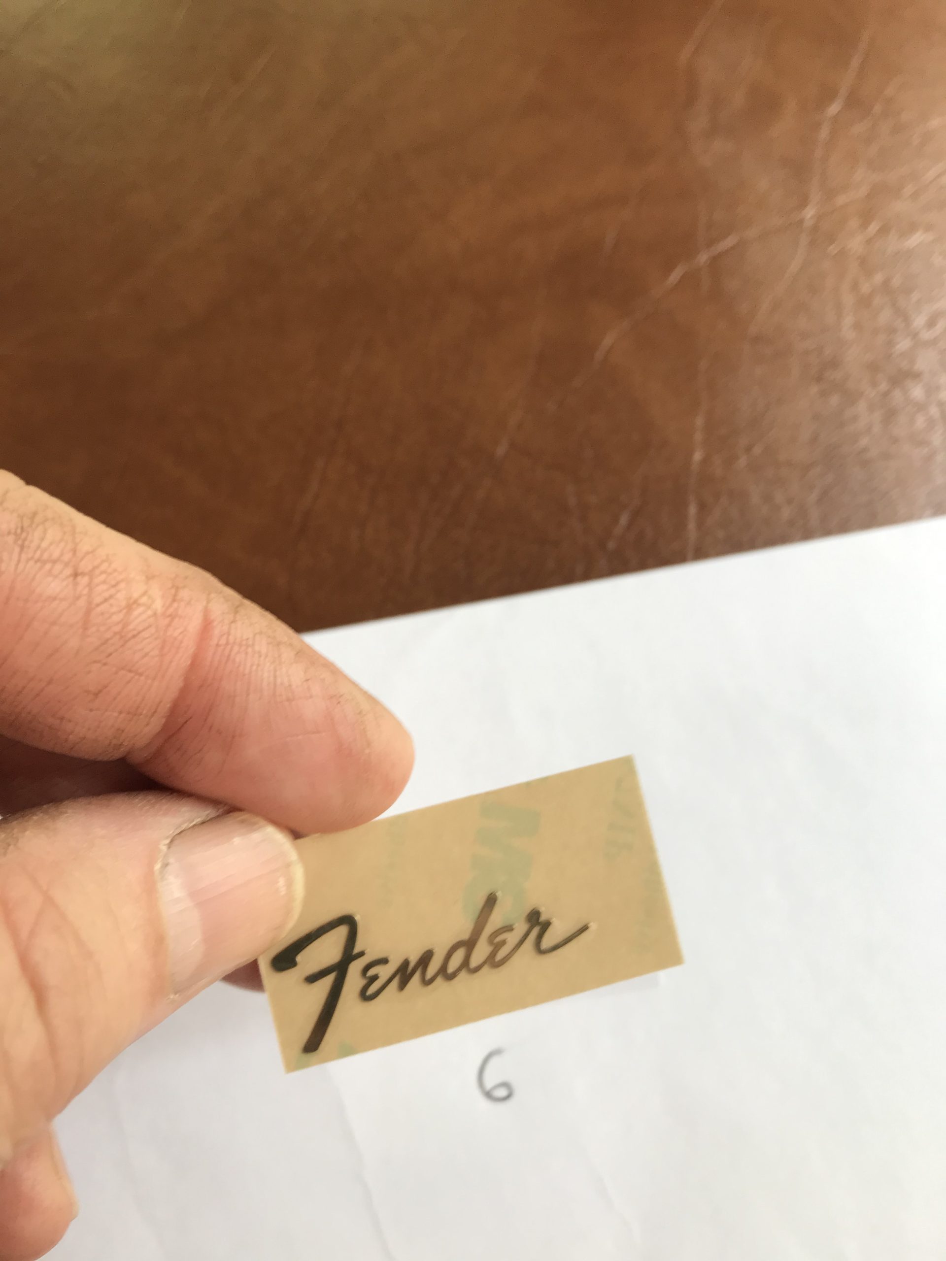 Fender Stratocaster Guitar Decal 3D Metal M21