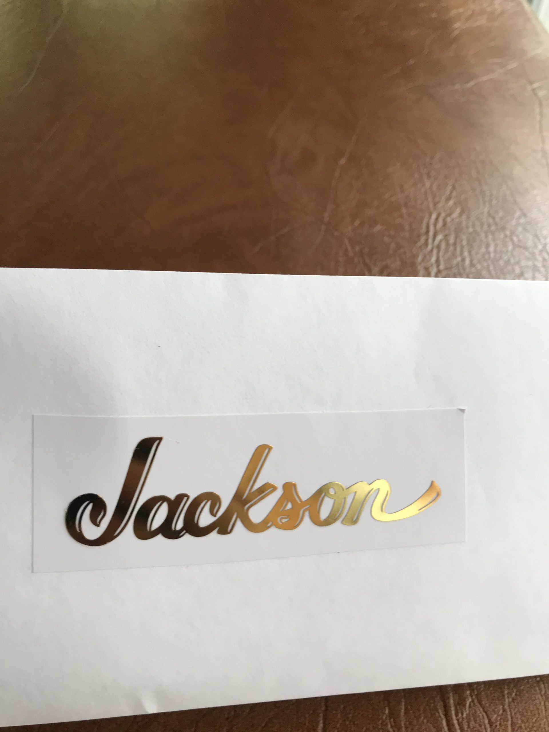 Jackson Guitar Decal M20b