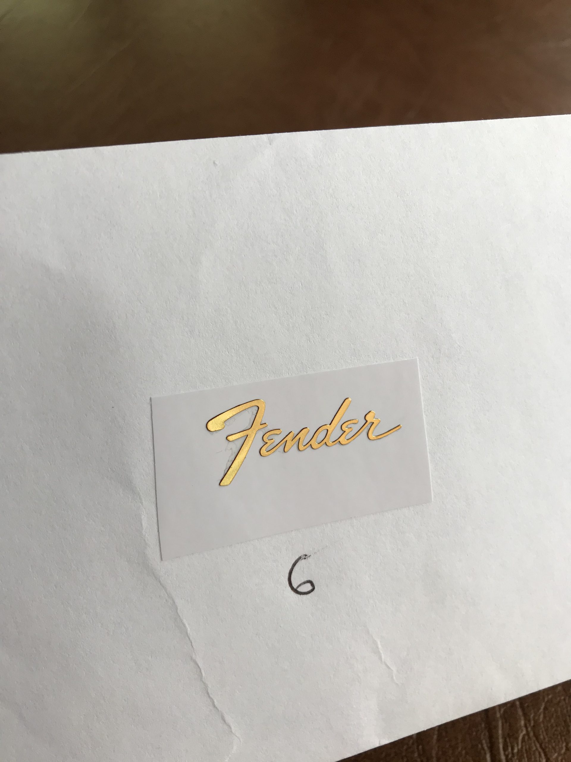 Fender Stratocaster Guitar Decal 3D Metal M21
