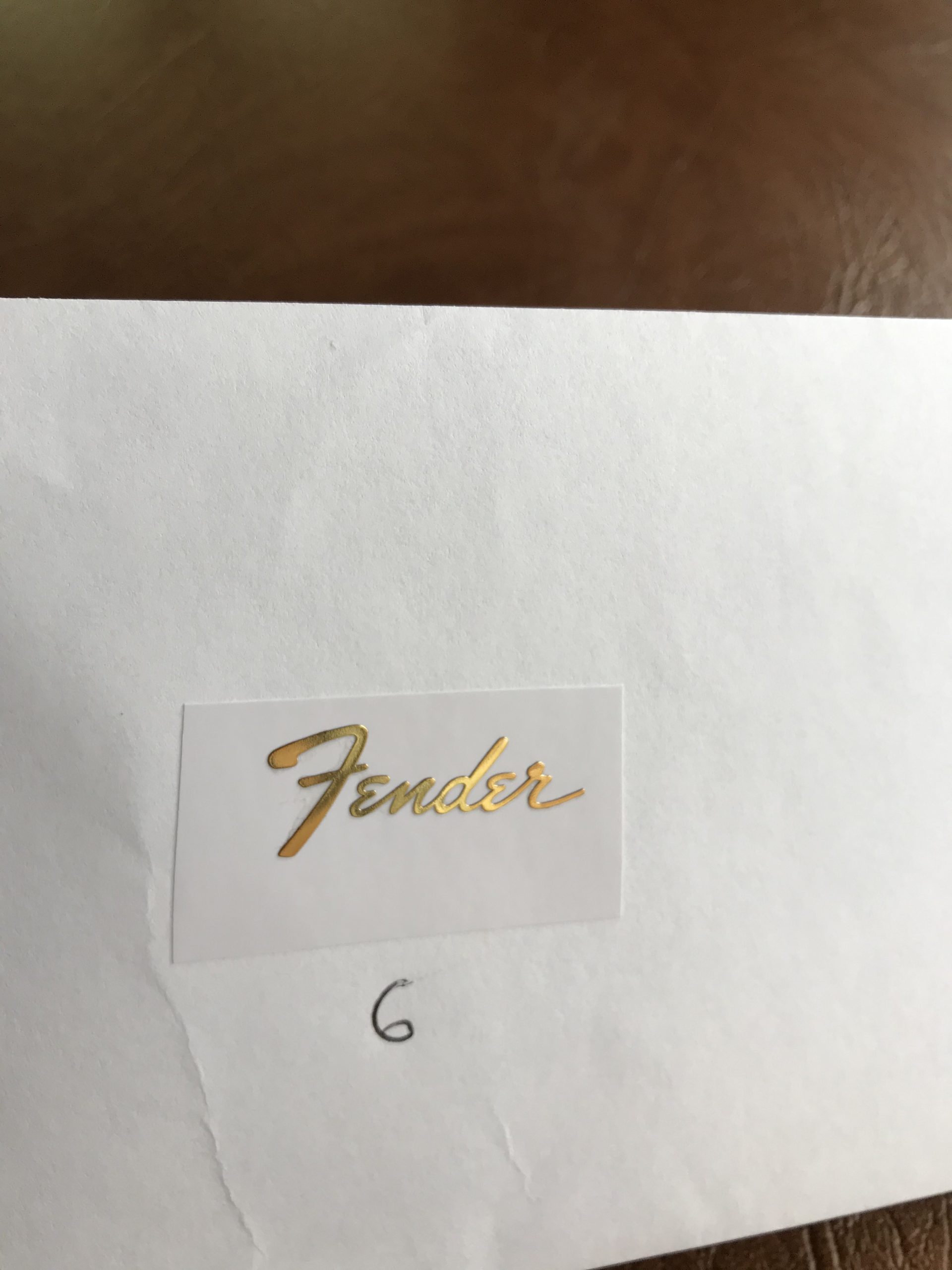 Fender Stratocaster Guitar Decal 3D Metal M21