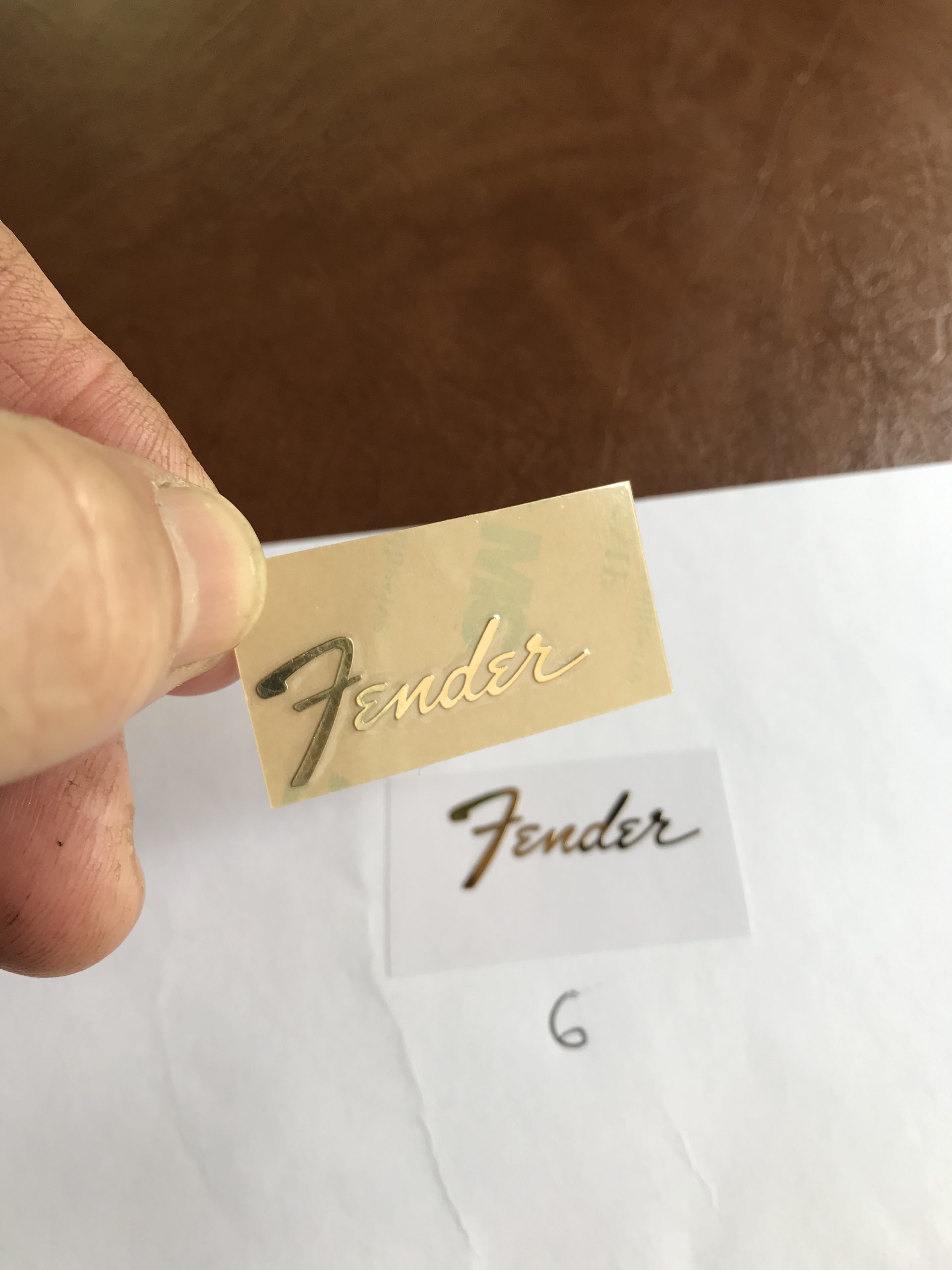 Fender Stratocaster Guitar Decal 3D Metal M21