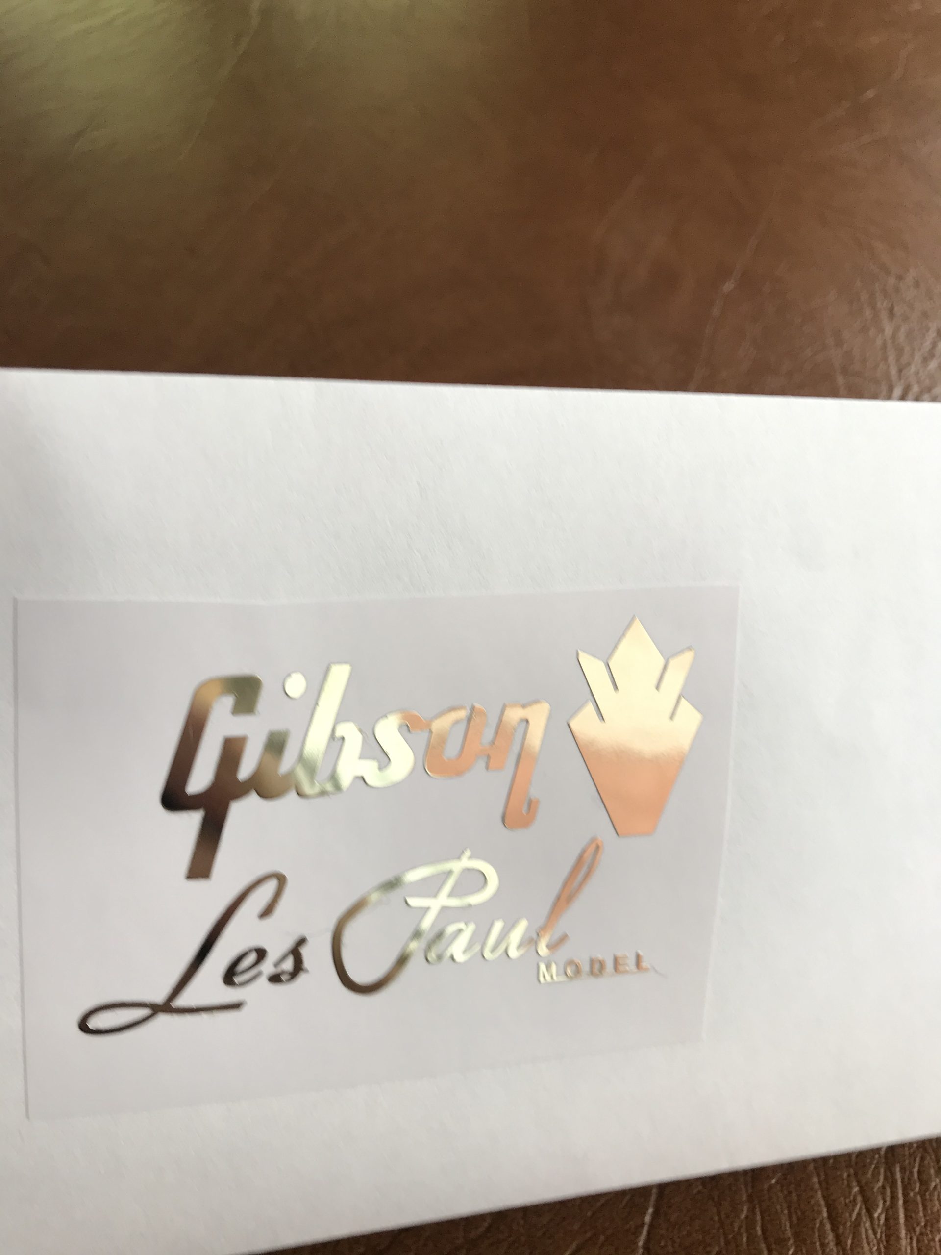 Gibson Guitar Decal Headstock Les Paul Model M33