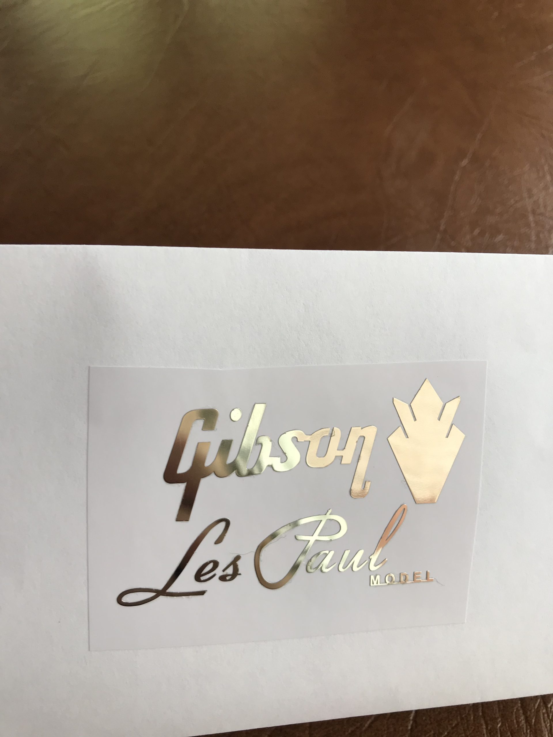 Gibson Guitar Decal Headstock Les Paul Model M33