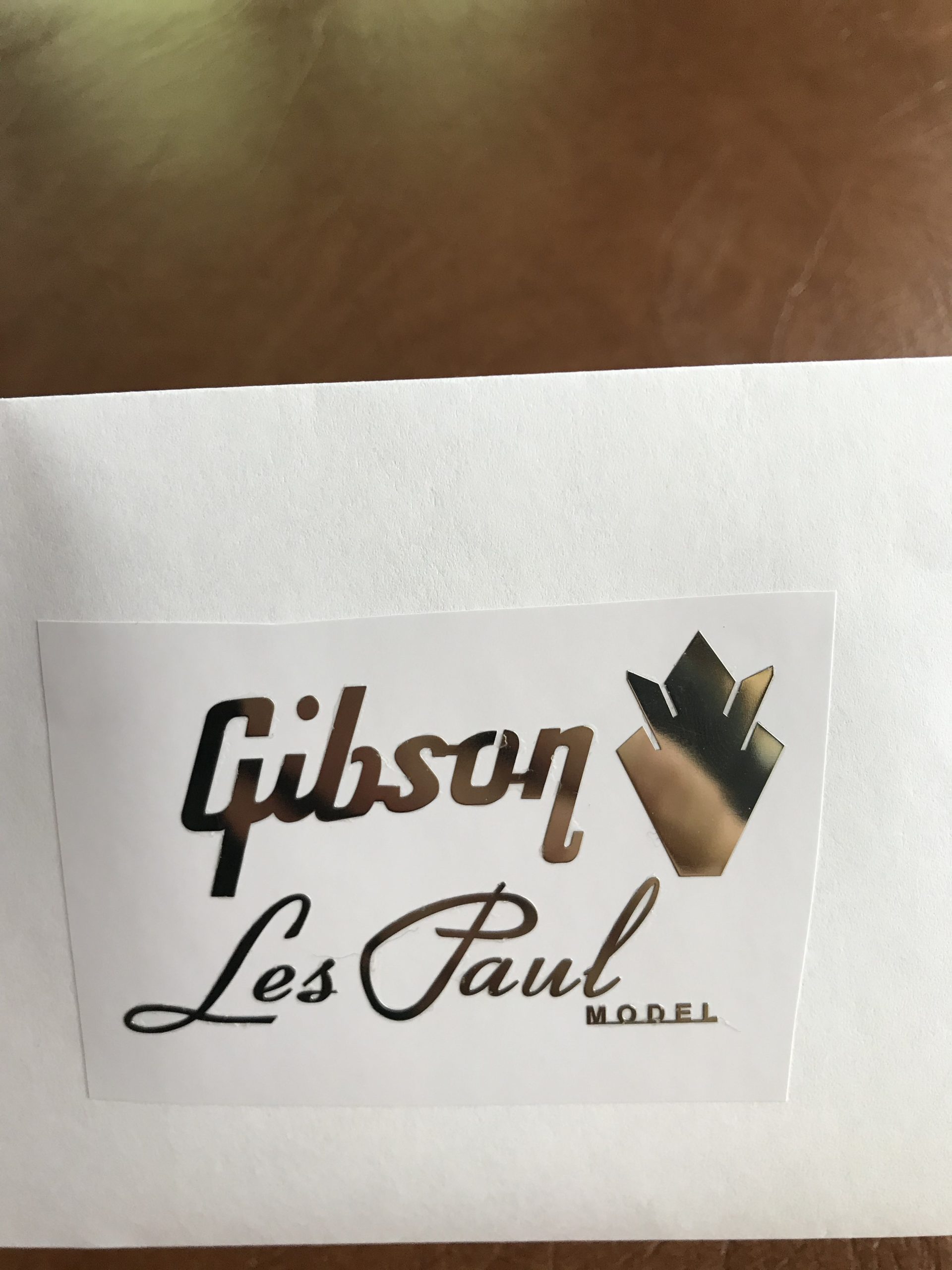 Gibson Guitar Decal Headstock Les Paul Model M33b