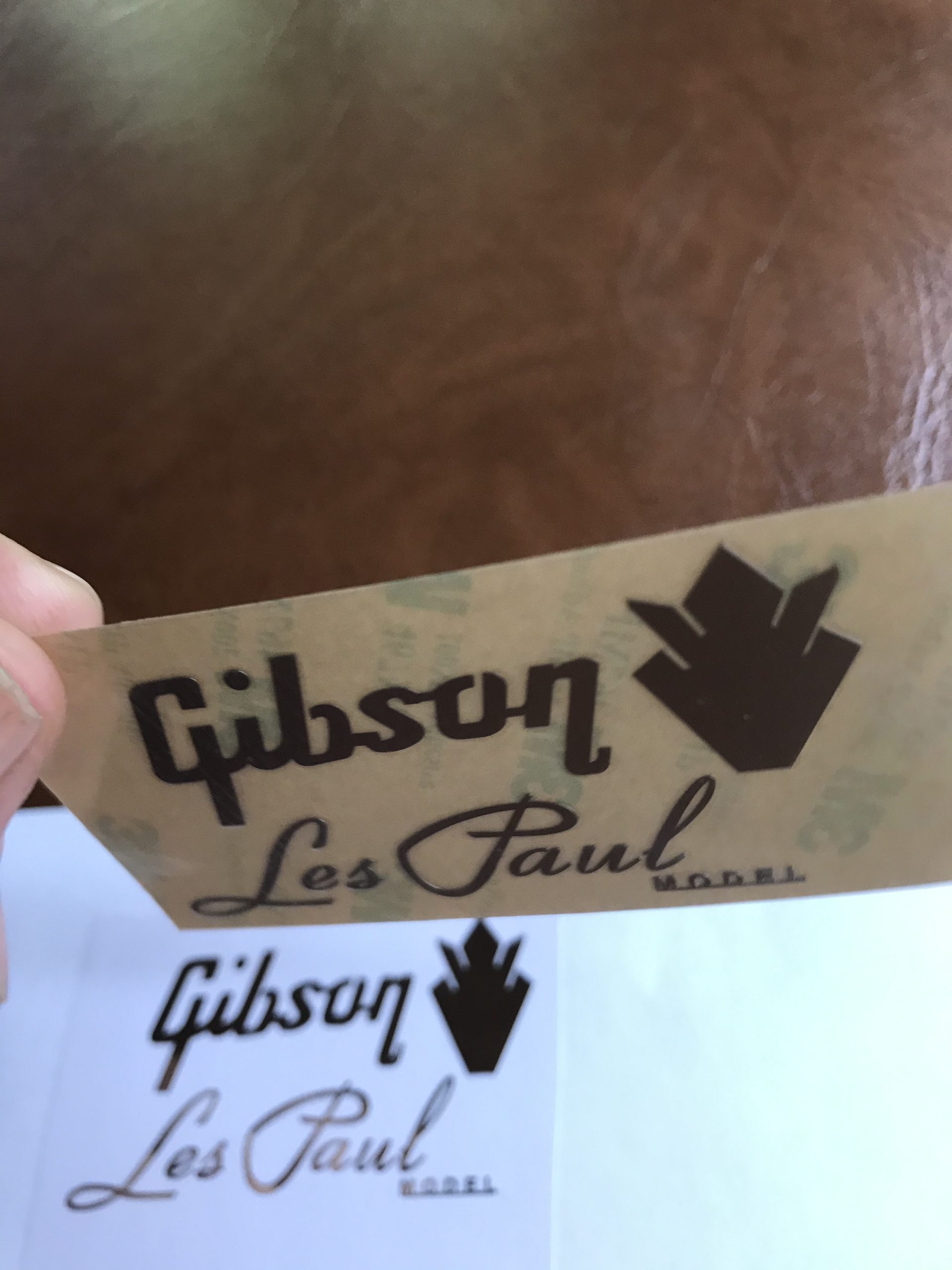 Gibson Guitar Decal Headstock Les Paul Model M33
