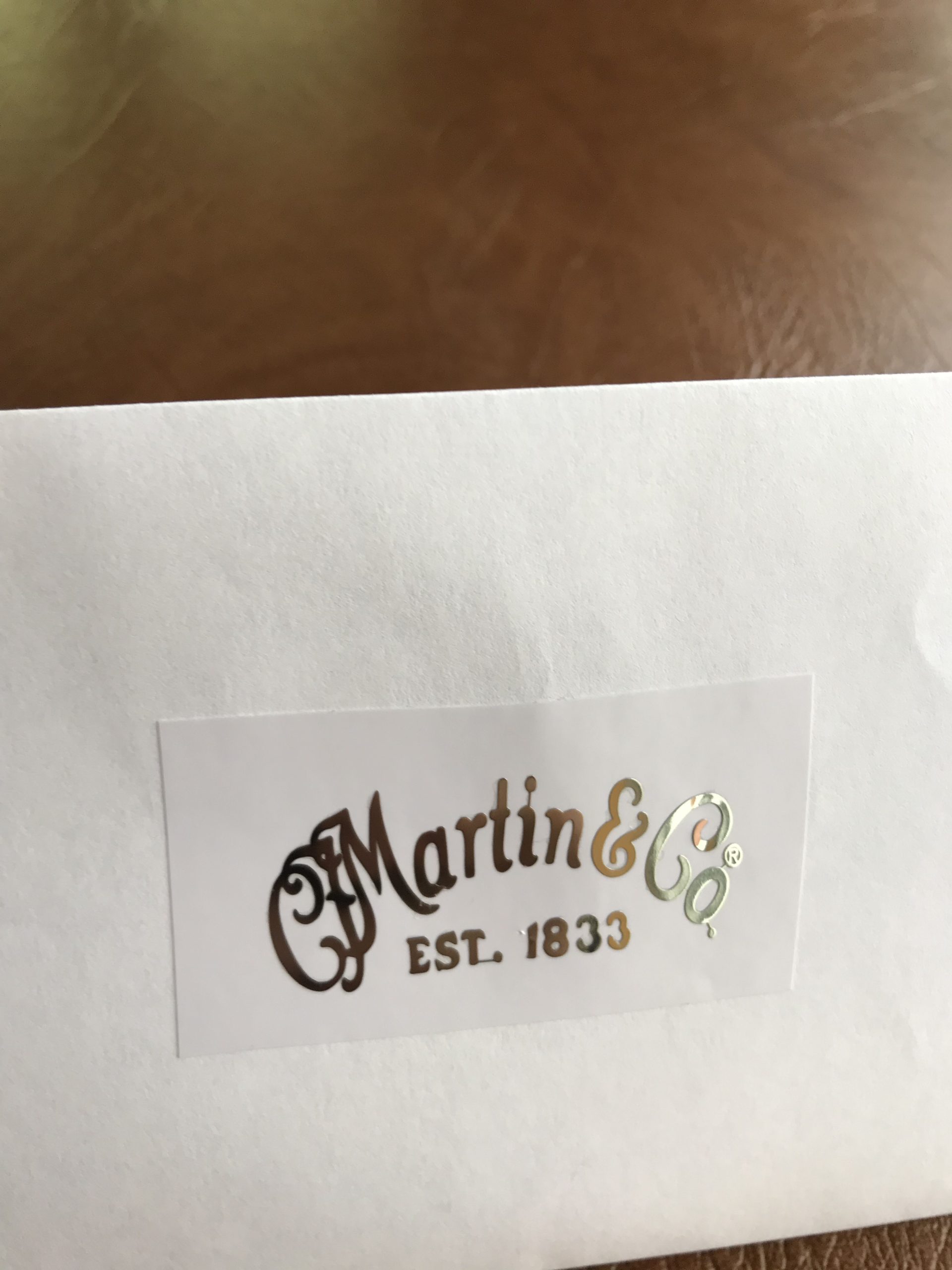 Martin & Co. Guitar Decal Metal Laser M34b