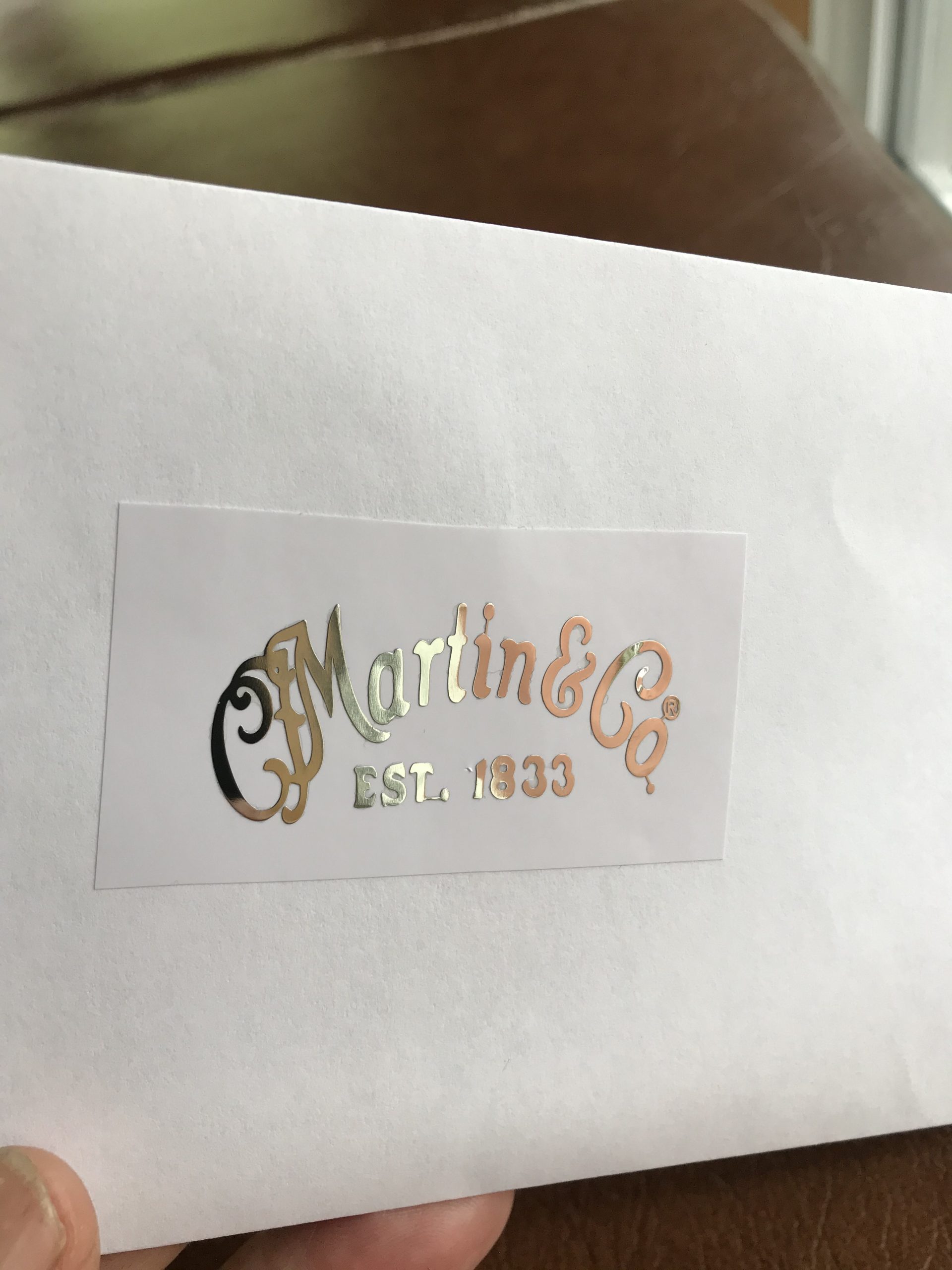 Martin & Co. Guitar Decal Metal Laser M34b