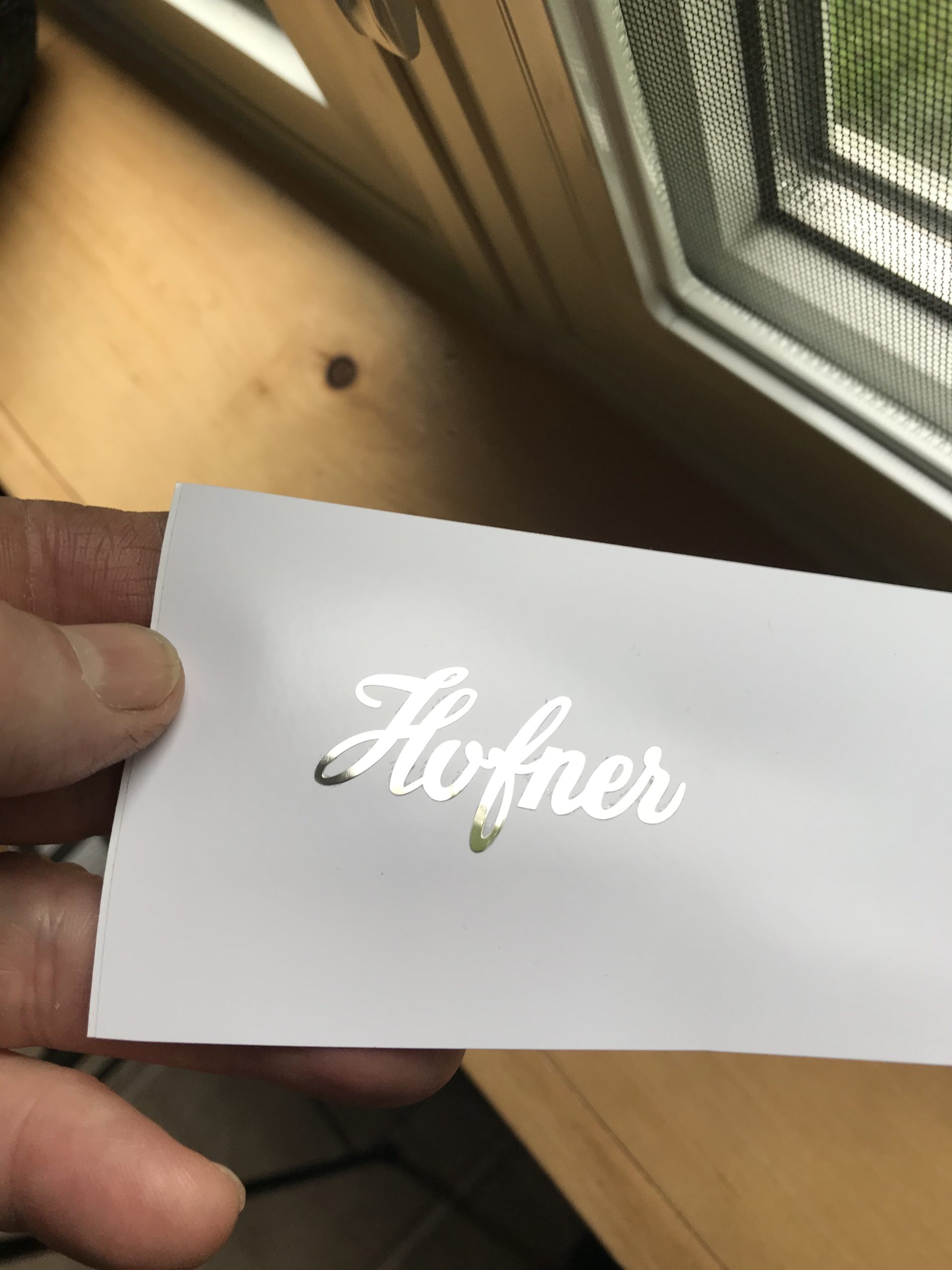 Hofner Guitar Decal 3D Laser Metal M36b