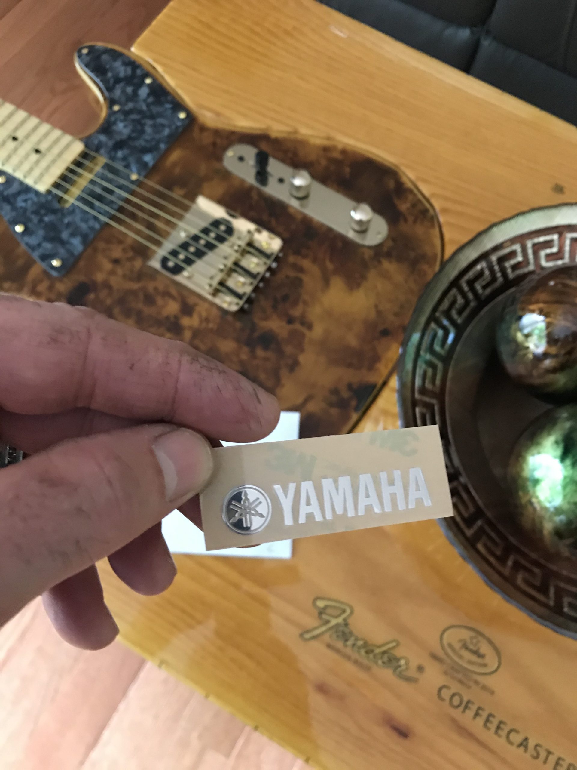 Yamaha Guitar Decal 3d laser Cut Metal M42
