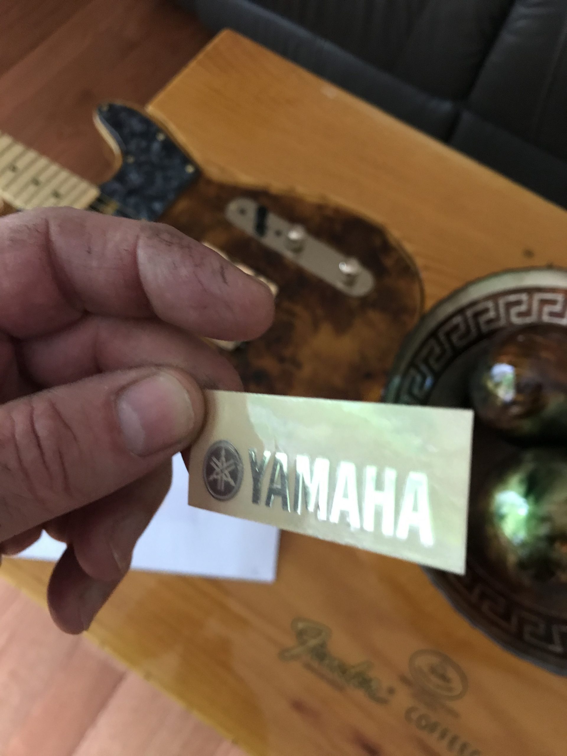 Yamaha Guitar Decal 3d laser Cut Metal M42