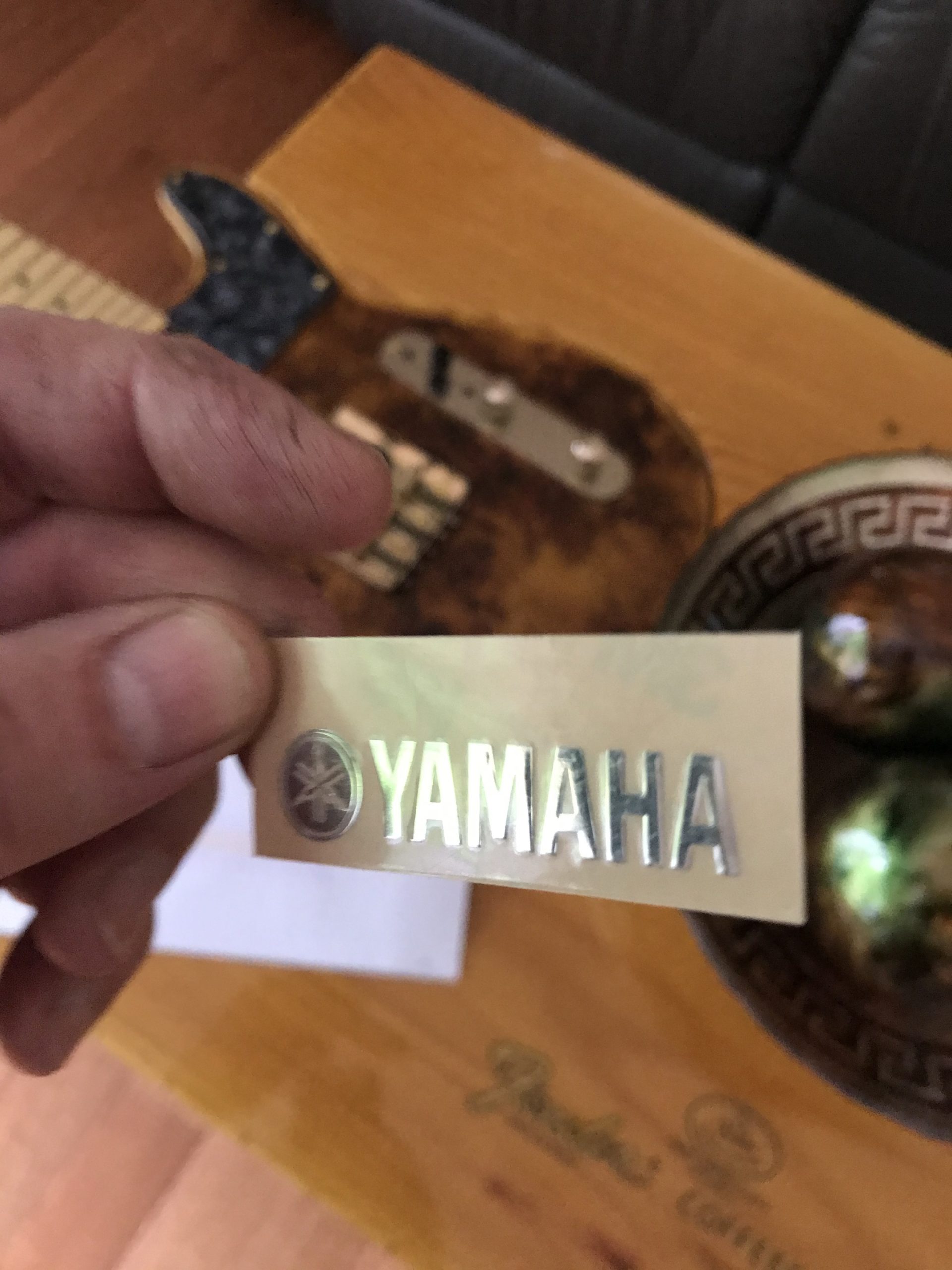 Yamaha Guitar Decal 3d laser Cut Metal M42