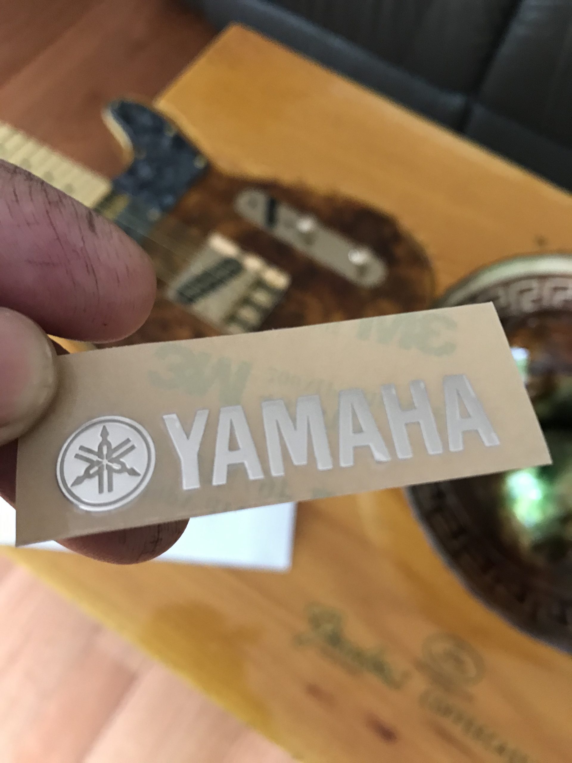 Yamaha Guitar Decal 3d laser Cut Metal M42