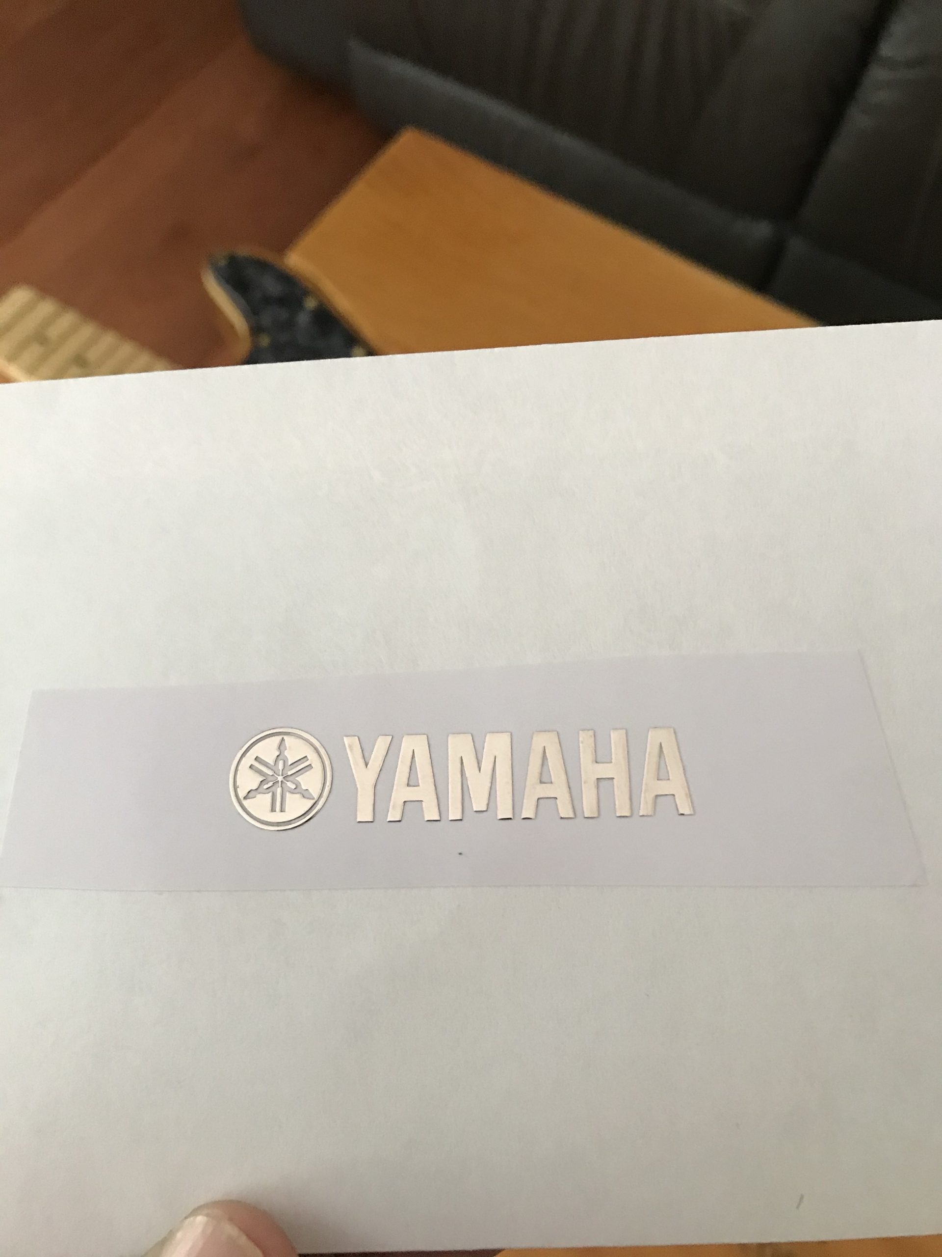 Yamaha Guitar Decal 3d laser Cut Metal M42