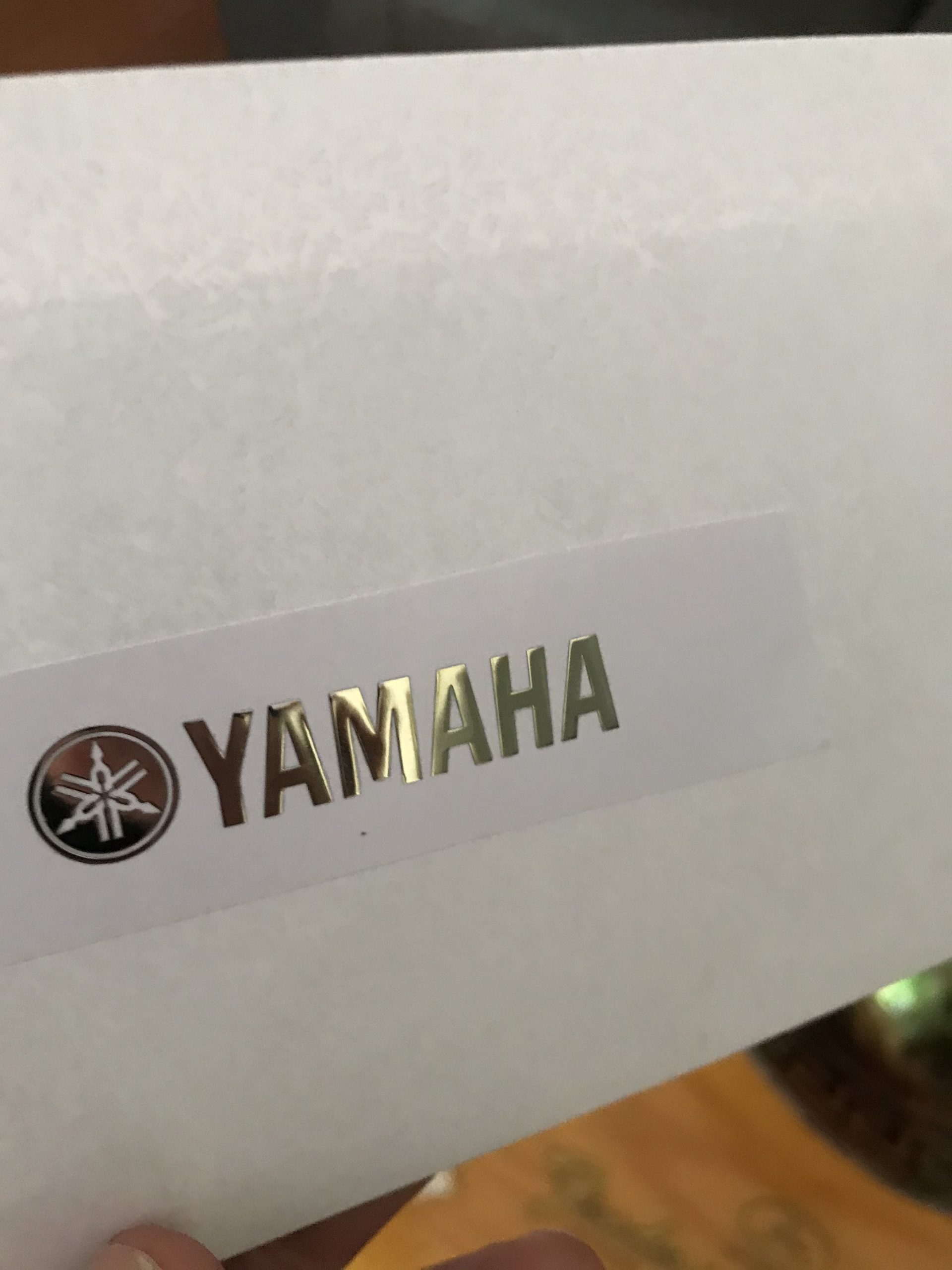 Yamaha Guitar Decal 3d laser Cut Metal M42
