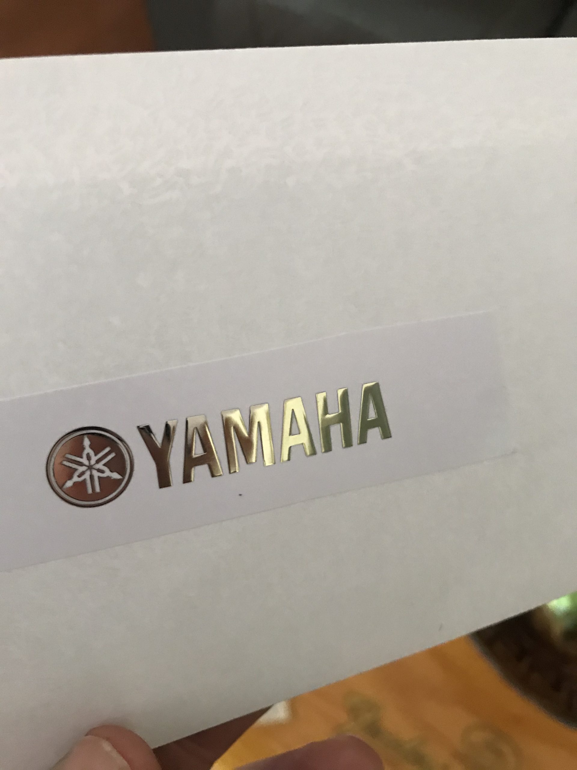 Yamaha Guitar Decal 3d laser Cut Metal M42