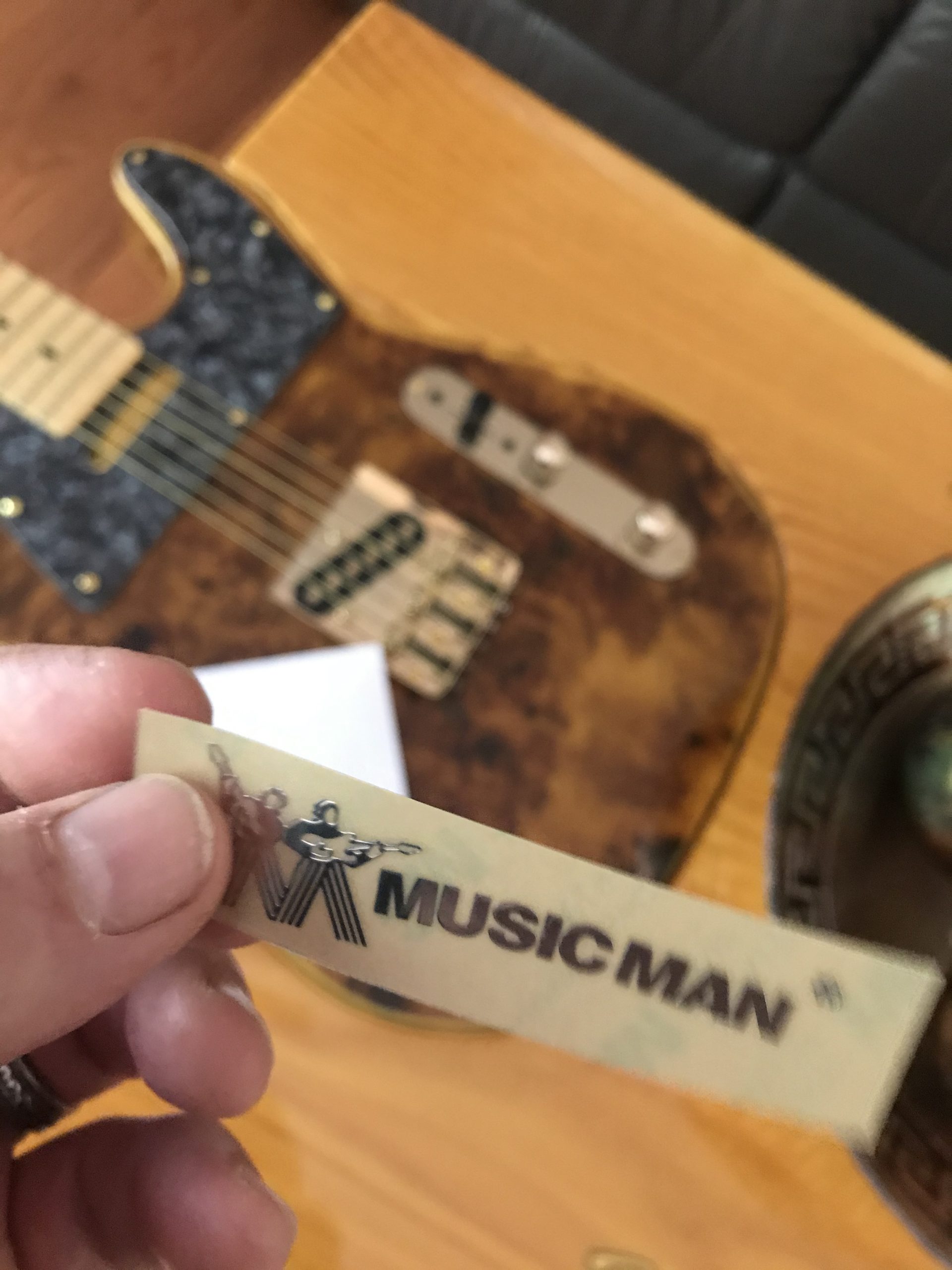 Musicman Guitar Decal 3D laser Cut Metal M46