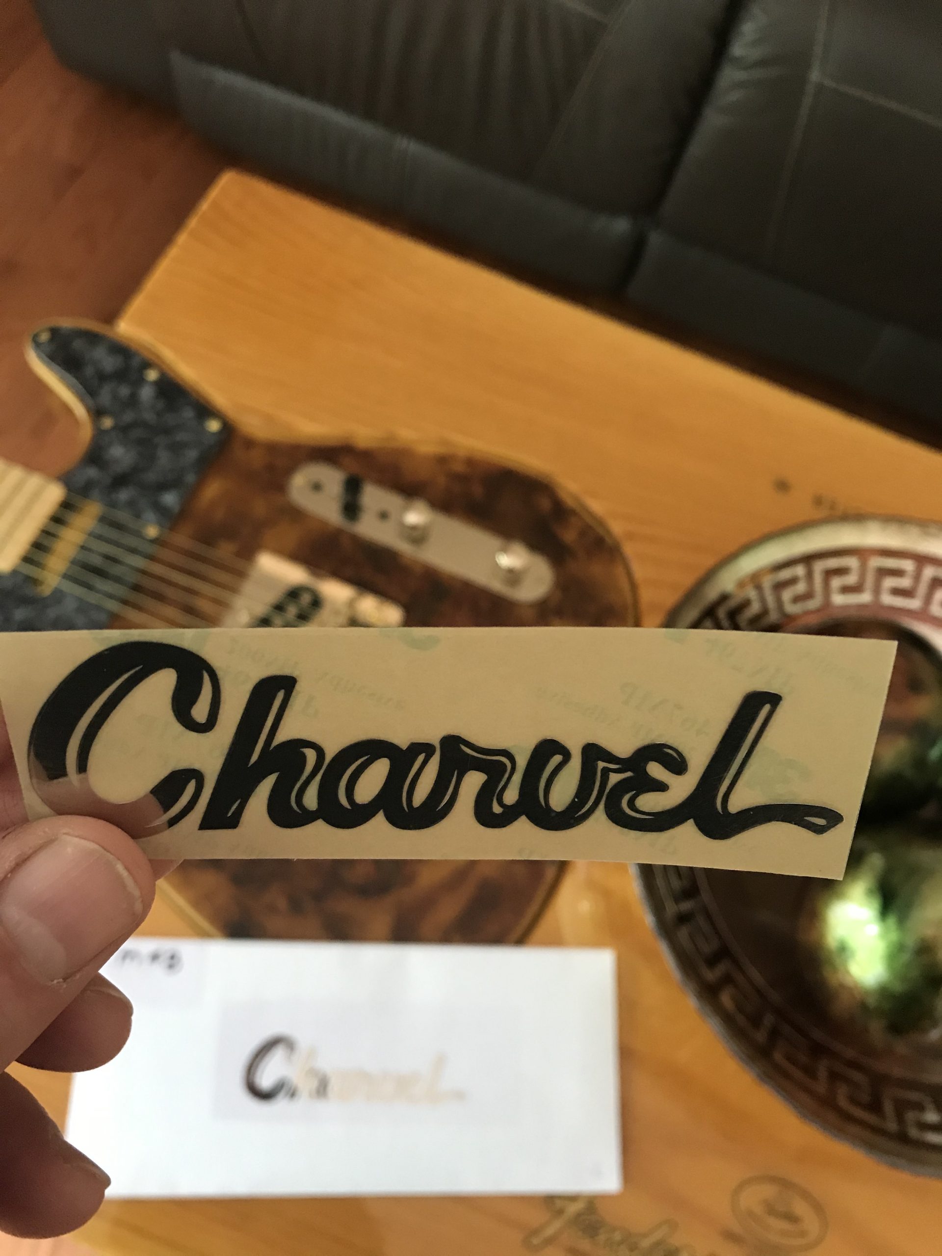 Charvel Guitar Decal 3D laser Cut metal M48b